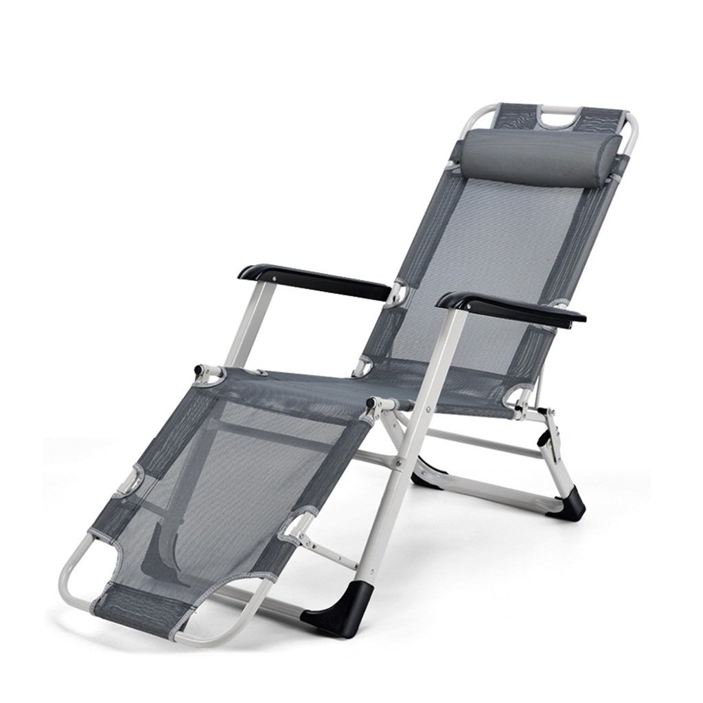 Chaise pliante de jardin et lit de sieste gris pour vos moments de détente