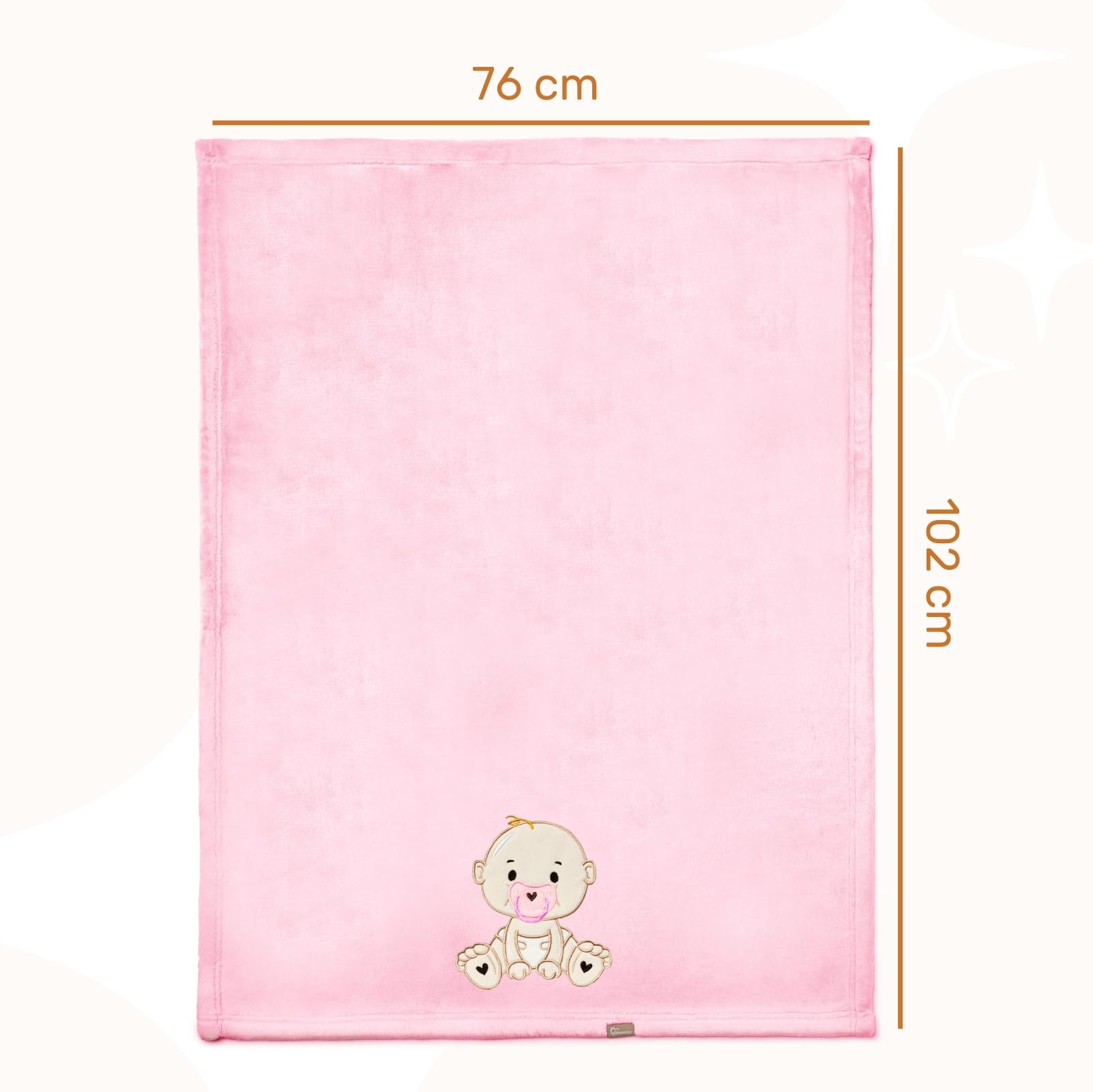 Be Mammy Warm Children Baby Cosy Blanket Baby Gift BE20-168 (Powder Pink - Girl) - Image 2