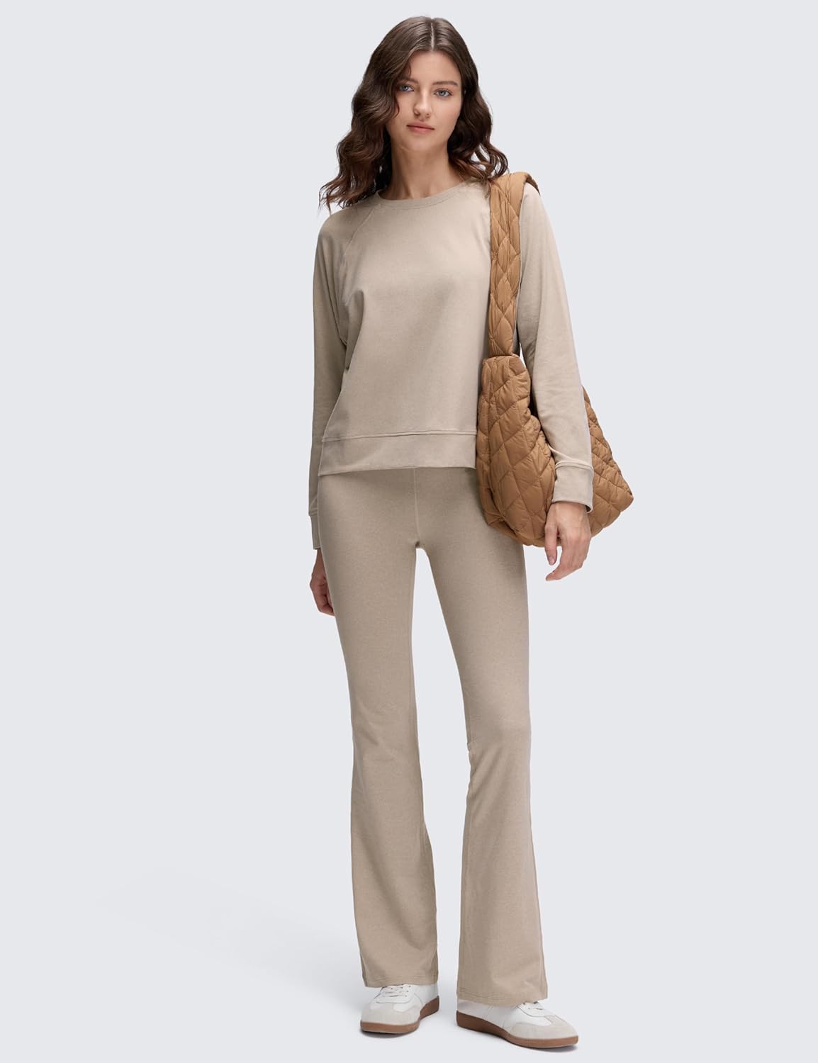 CRZ YOGA Cloud Jersey Pullover Sweatshirt for Women Long Sleeve Soft Casual Crewneck Tops Basic Workout Fall Shirts - Image 4