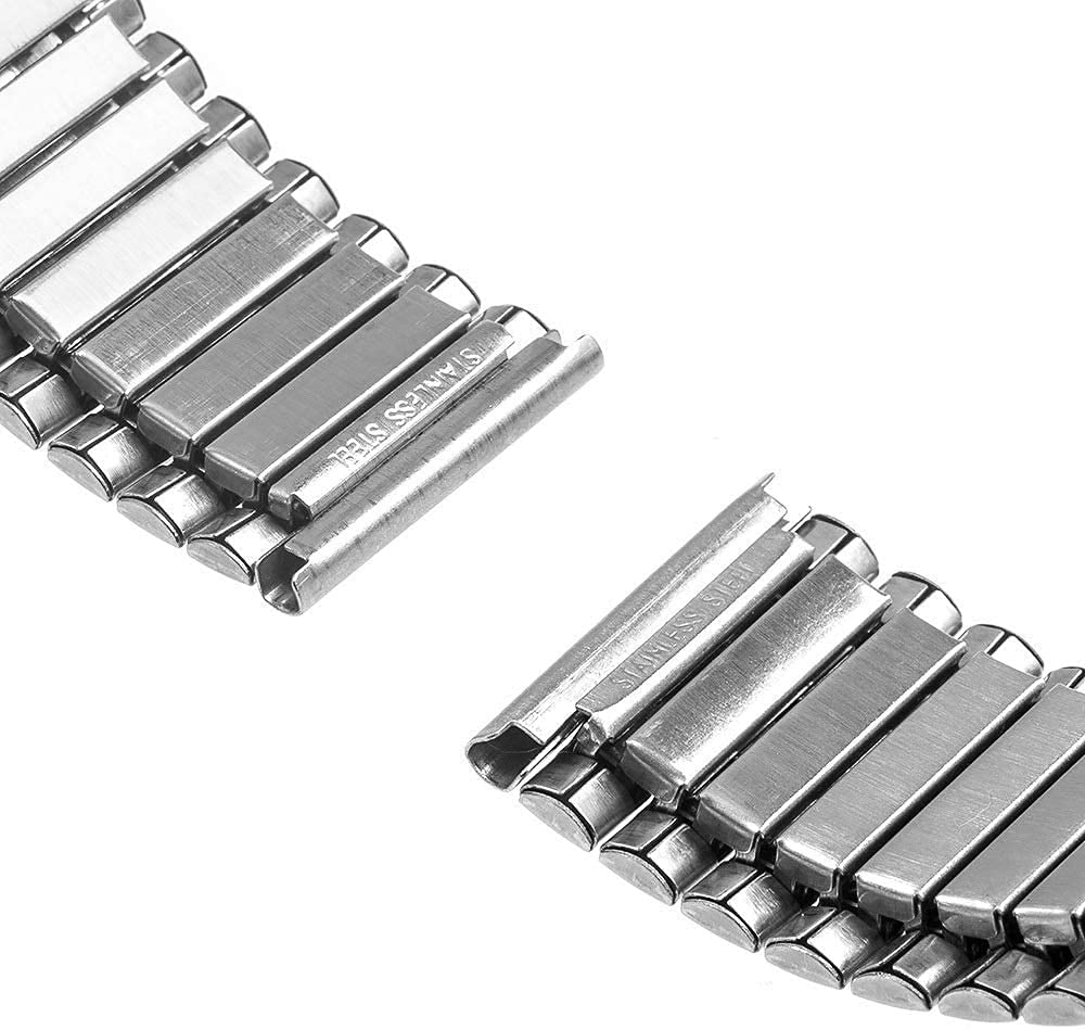 Cinturino per orologio Cinturino elastico in acciaio inossidabile 16mm 18mm 20mm 22mm 24mm Cinturino di ricambio Cinturino per cinturino universale Bracciale in argento