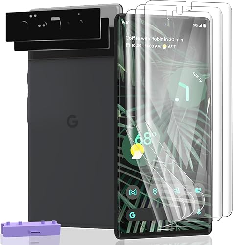 Miniatura 14 de Paquete de 3+2 protectores de pantalla para Samsung Galaxy S25 Ultra Flexible TPU Film (no vidrio) con protector de lente de cámara de vidrio