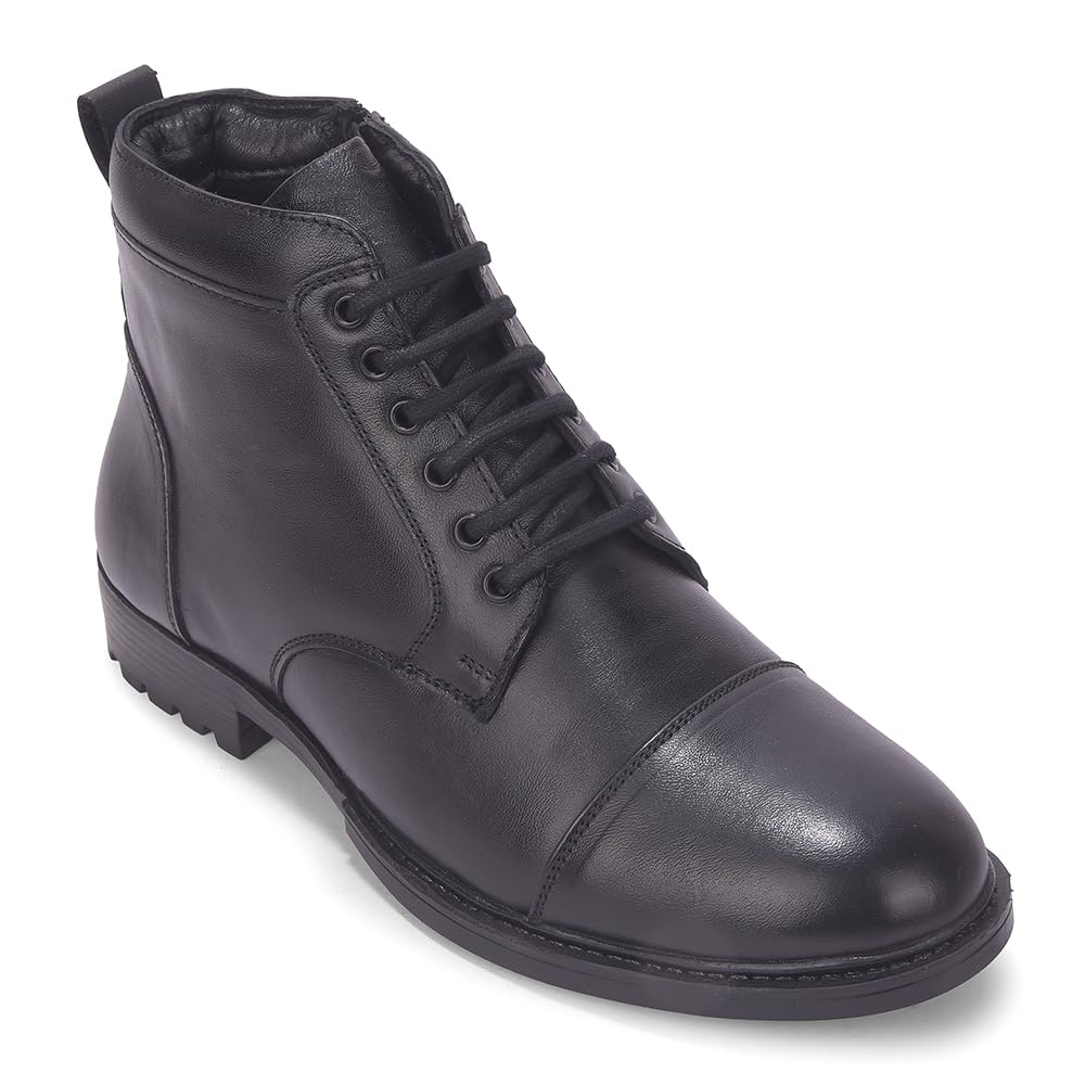 Healers HML-81E Black Casual Lacing Boot for Men-image-24