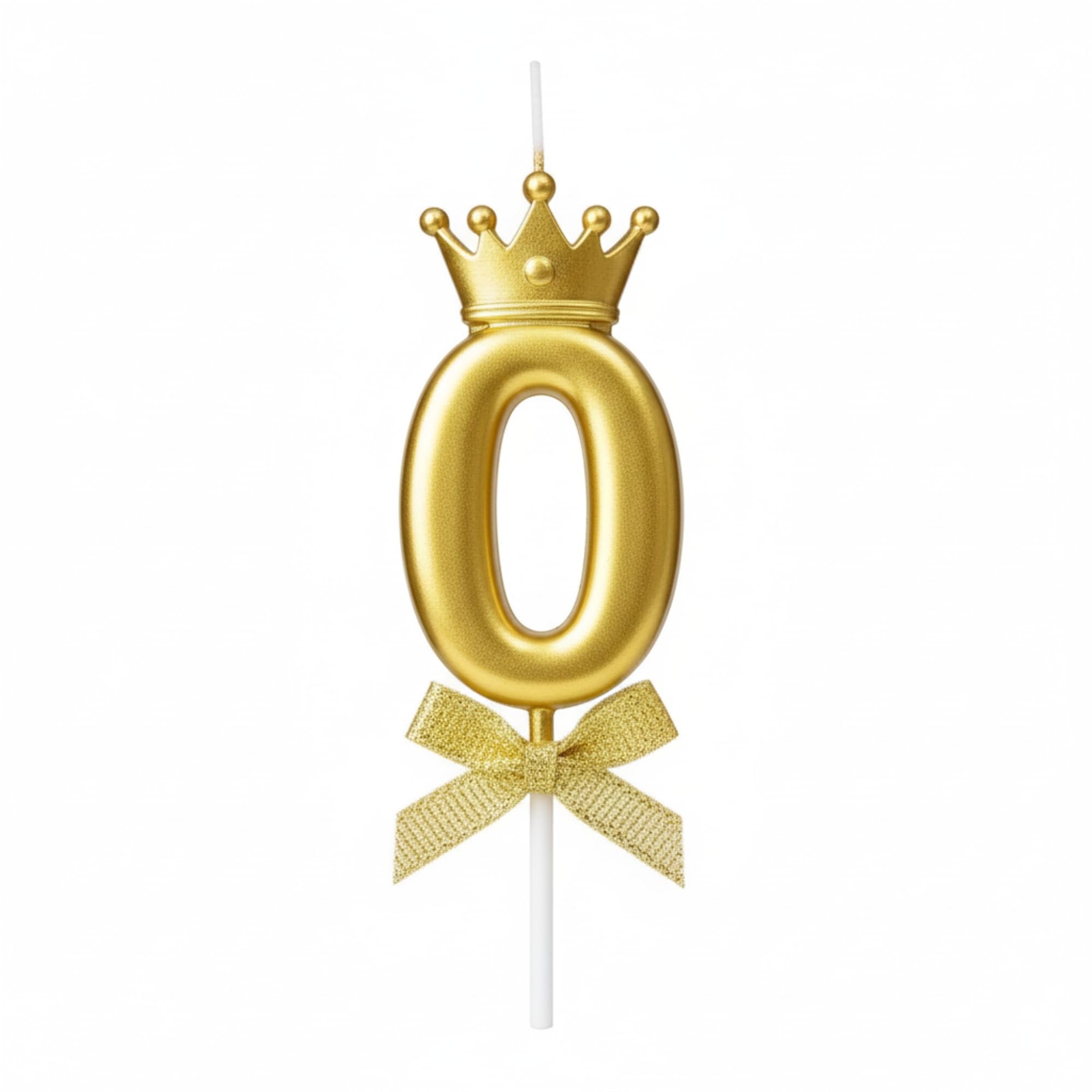 Gold Crown Birthday Candle - 3D Number 3 Cake Topper -20