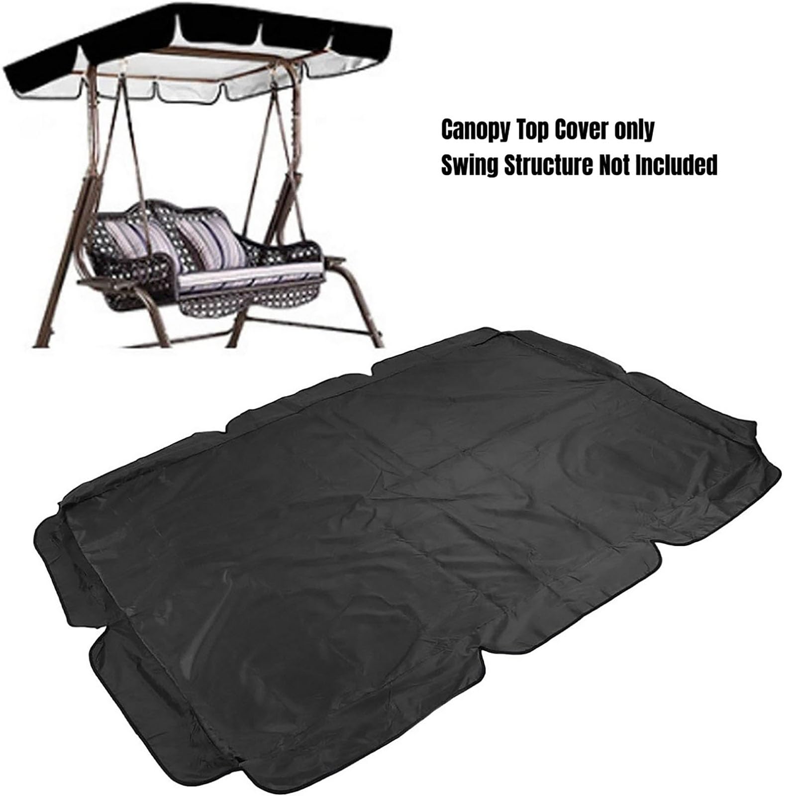 Swing Seat Patio Swing Canopy Replaceent Top Cover,2