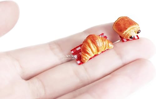 Vista 7 de Baguette Bread Long Silver Bar Dangle Drop Earrings For Women French Paris Fashion Handmade Jewelry LA NOSTALGIE