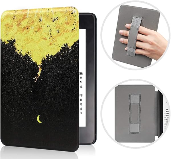 Custodia per 6 Pollici Kindle Paperwhite 5a/6a/7a Generazione, Cover Protettiva Alla Moda con Cinturino da Polso e Automatica Veglia/Dormire (Modello EY21 / DP75SDI) - 5