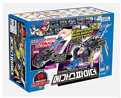 Turning Mecard W MEGA Spider Transformer Korean Robot Car Toy Jumbo Mecarnimal