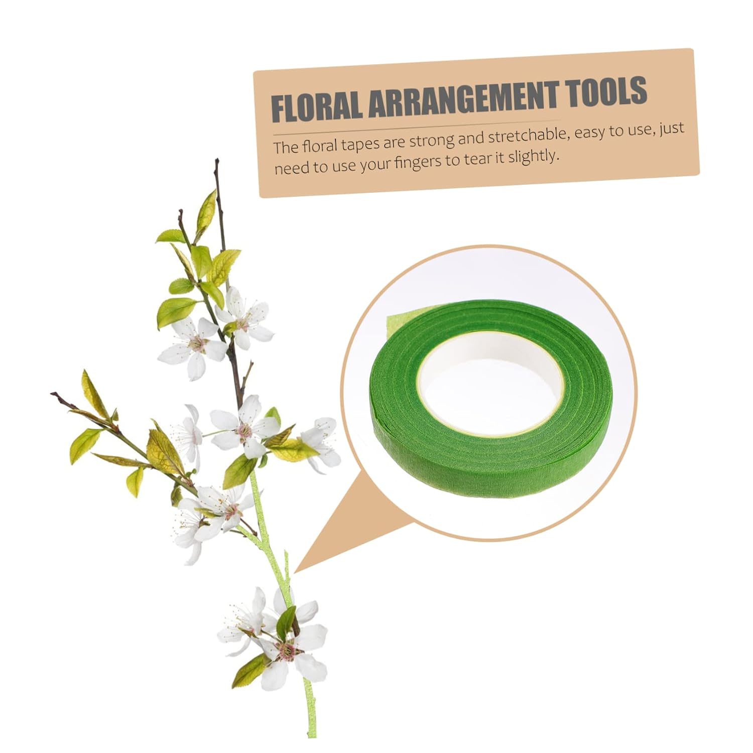 STOBOK 1set Floral Arrangement Kit Floral Tapes and Wire Cutter for Bouquet Stem Wrapping and Crafting Includes and Strong Adhesive Tapes for Easy Use Style