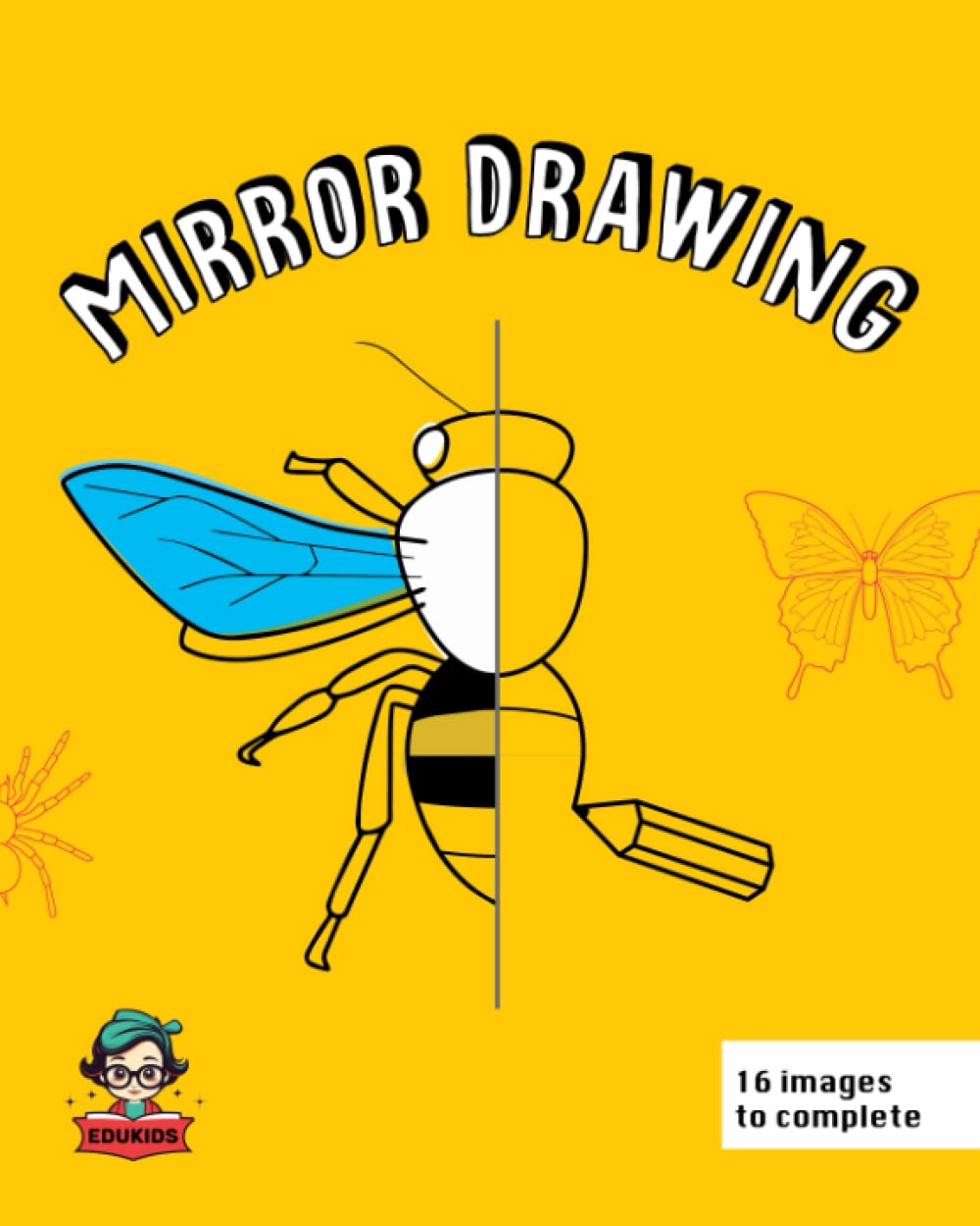Mirror Drawing: Symmetry Drawing Activity Book for all ages to develop reproduction and symmetric drawing skills