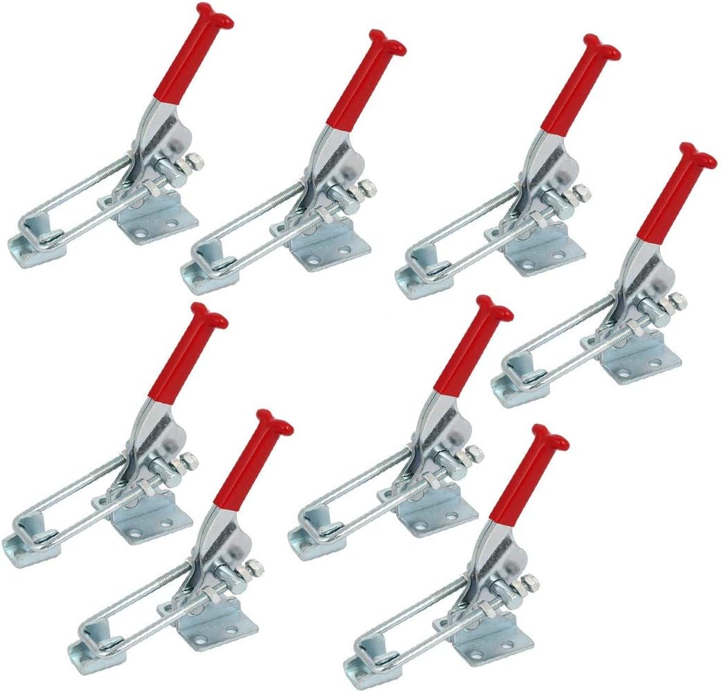 New Lon0167 318Kg Holding Featured Capacity Zinc Plated reliable efficacy U-Shaped Clamping Bar Toggle Clamps GH-431 8pcs(id:15d da 96 ccf)