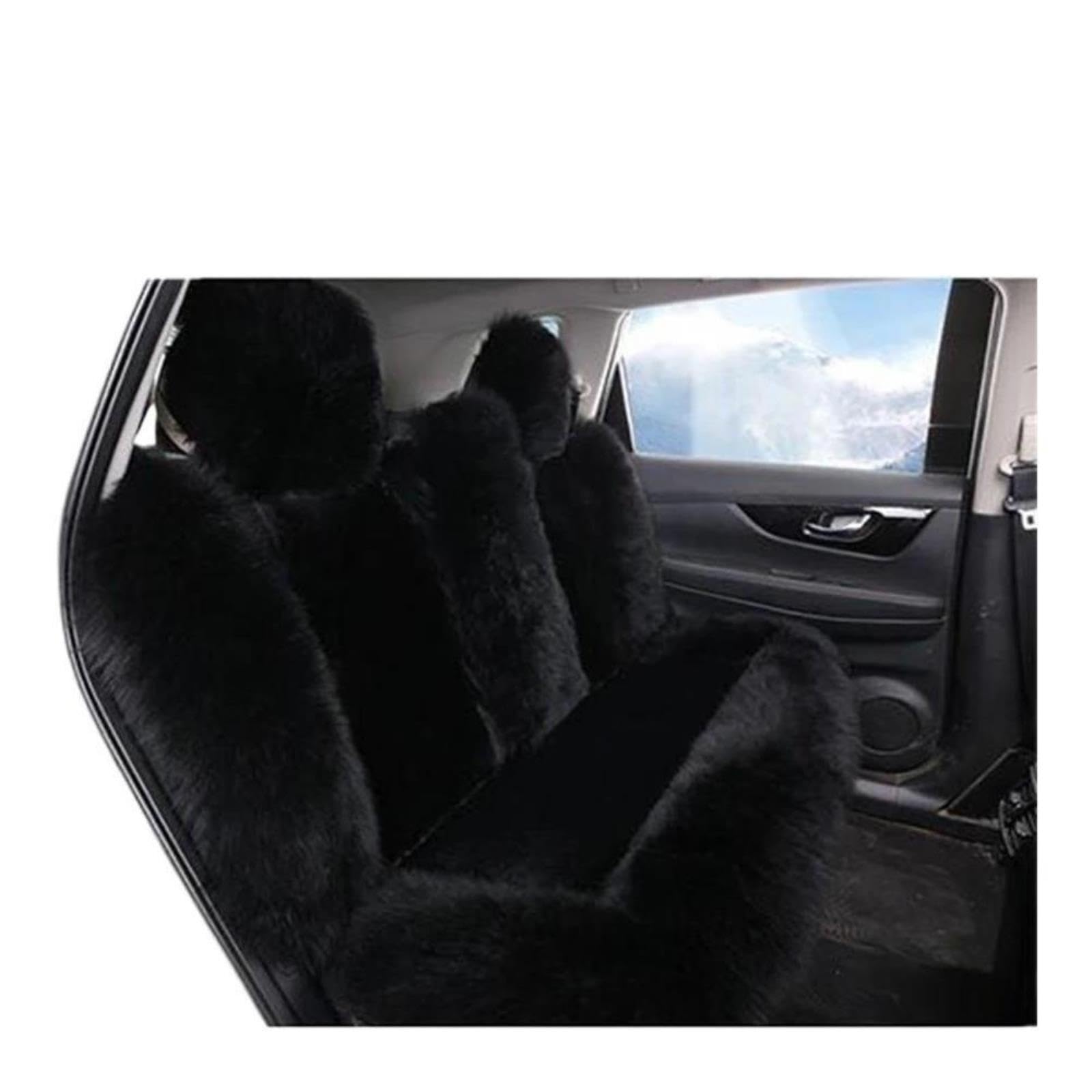 Juego completo de 3 fundas for asientos coche piel oveja invierno