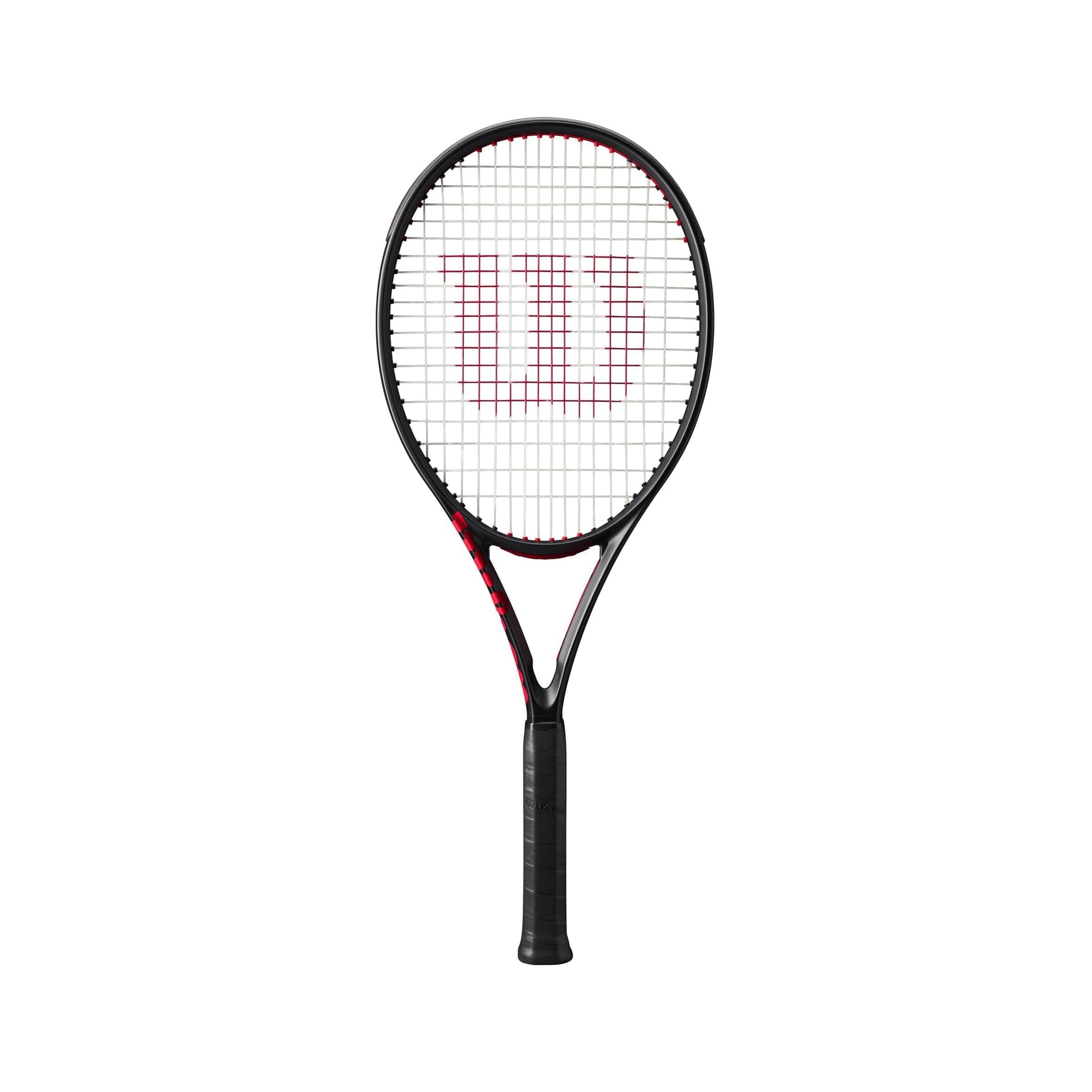 Clash 100 V3 Strung Adult Performance Tennis Racket - Grip Size 2-4 1/4", Strung with Sen…