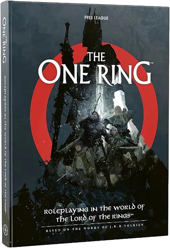 Free League Publishing: The One Ring™ Core Game Rules - Hardcover RPG Compendium, Fantasy Tabletop Role Playing Game, The Lord of The Rings™, Adults, Family, Kids Ages 13+