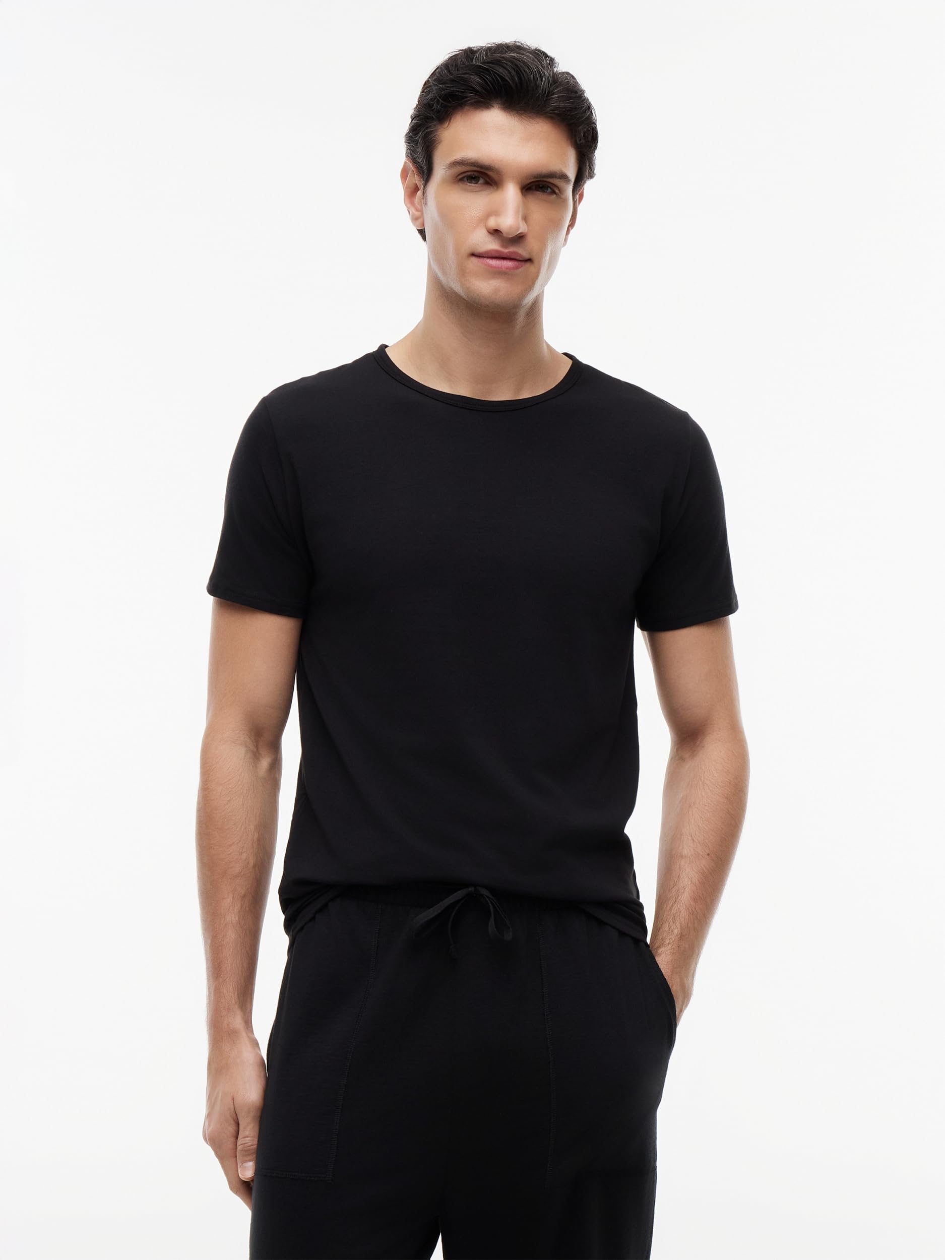 Tommy Hilfiger Camisetas de Manga Corta Pack de 3 Hombre Stretch con Cuello Redondo