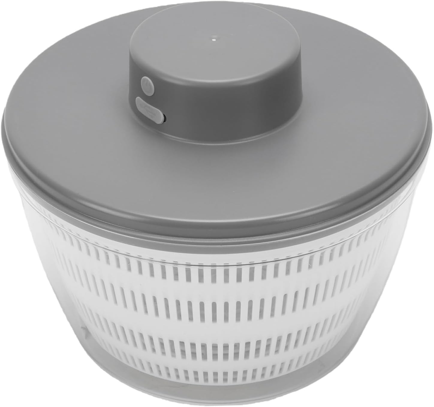 Ymiko 4L Electric Salad Spinner Vegetable Washer Dryer USB Rapid Charging 1200mAh Battery Automatic Fruit Vegetable Cleaner with Dual Layer Detachable Design for Kitchen Home Chef (Grey)