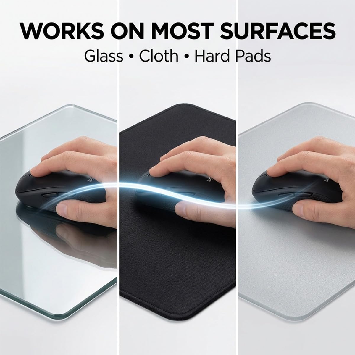 80 Mouse Skates, 6mm & 7mm Black/White Dot Skates for Custom Feel, Smooth Low-Friction Glide with Quiet Sound-Dampening, Glass Mouse Skates for Cloth & Hard Pads, Ideal for Gaming and Work - 5