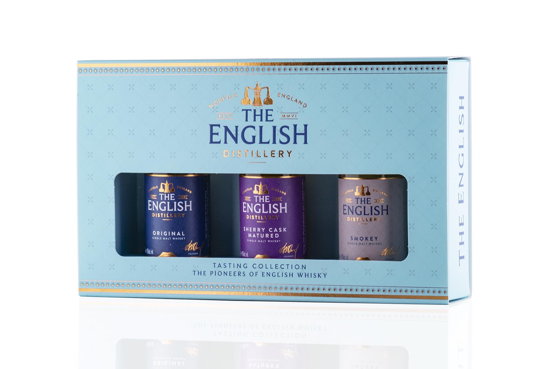 The English Gift Pack: 3x5cl Miniature Set Single Malt Whisky, 44% vol