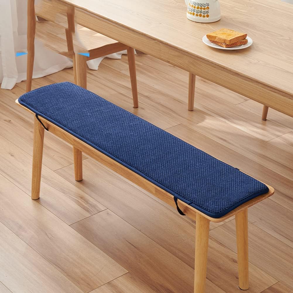 Bench Cushion - Outdoor/Indoor Patio Porch Swing Cushions 48/40/60 x 12/14/16/18 inch Seat Furniture Cushion Non-Slip Patio Loveseat Bench Pad for Garden Furniture Lounger Bench(Color:@1,Size:48*16*1i
