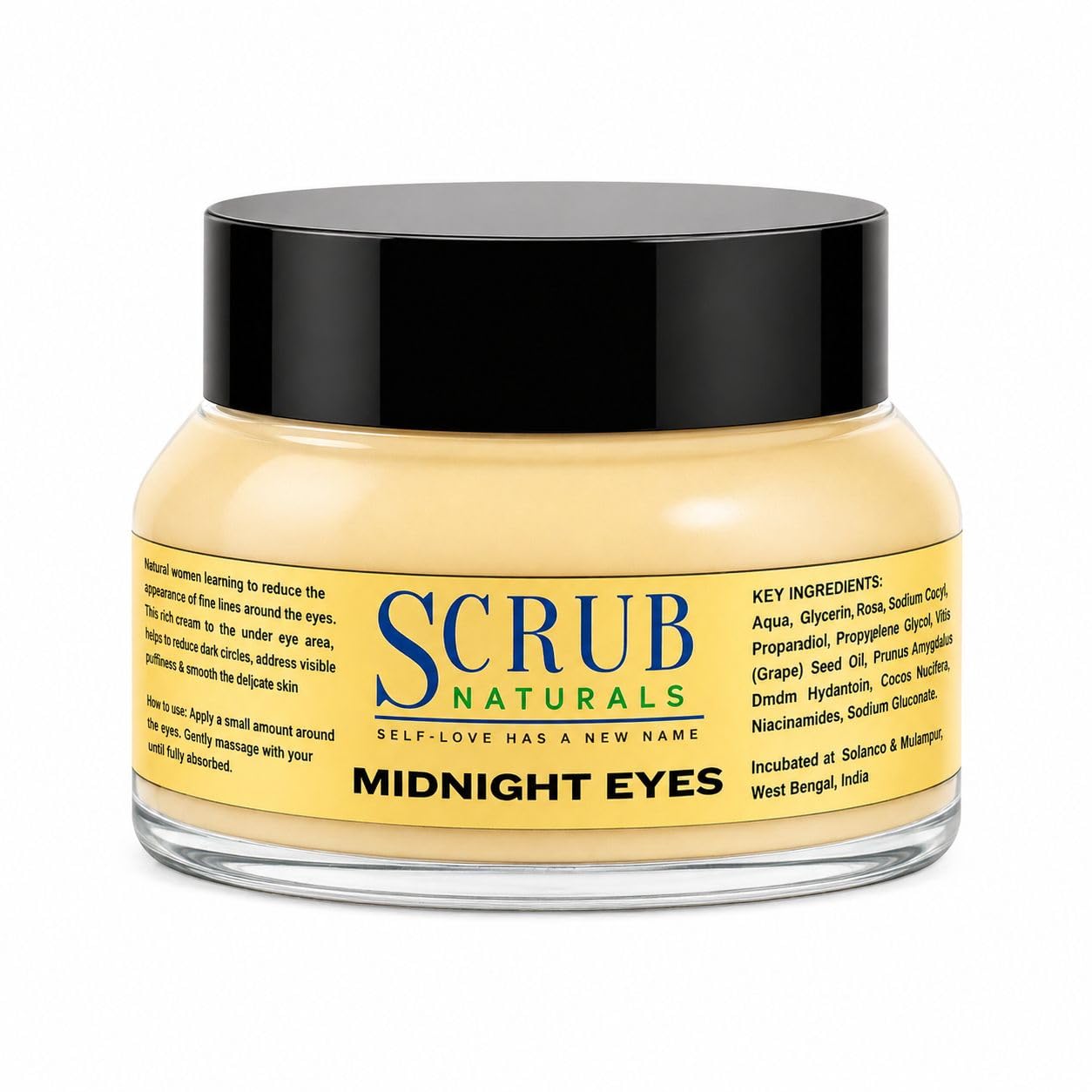 Scrub Naturals Midnight Eyes Under Eye Cream | Reduces Dark Circles, Wrinkles & Puffiness | Natural Skincare | For Men & Women- 30gm-image-16