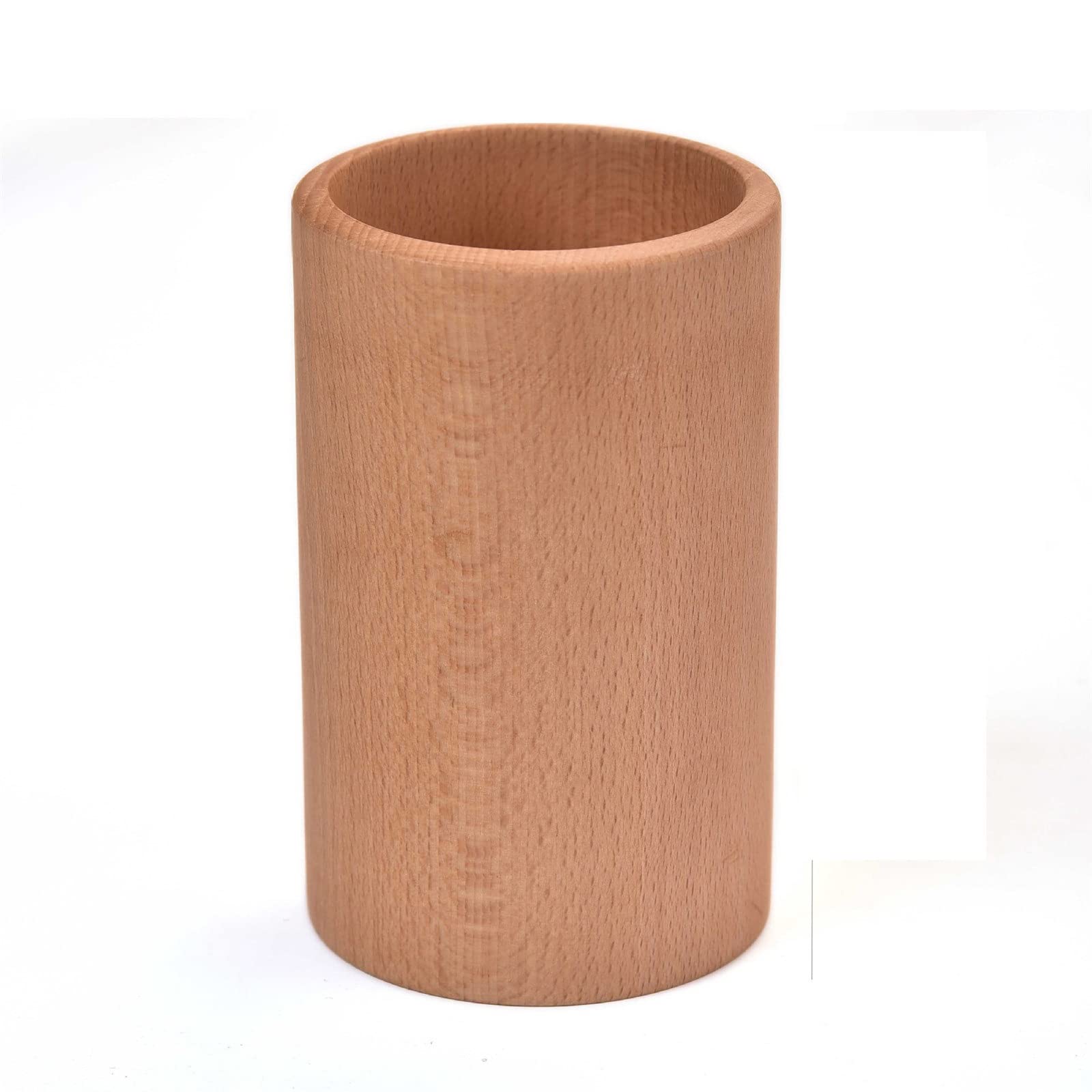 Portalápices de Madera con Forma de Taza para lápices, Organizador de Escritorio, Caja de Almacenamiento para Oficina, Escuela, hogar, 12,8 x 8 cm (B 12,8 x 8 cm)