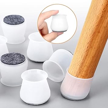 BODARA | Anti-Slip Furniture Leg Protection Cover to Prevent Scratches, Reduce Noise, Anti-Slip | Furniture Leg Covers for Chair, Stool, Table (4)