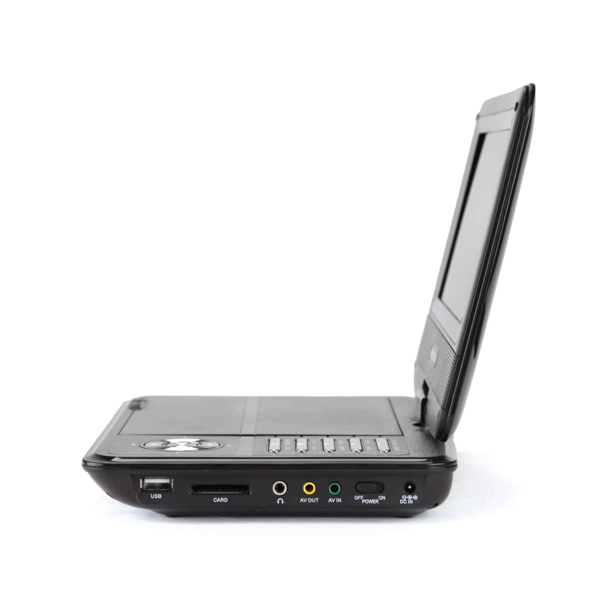 Emerson EPD-7001 Lettore DVD portatile da 7" con altoparlante integrato, batteria ricaricabile e schermo girevole a 180°, perfetto per la riproduzione di DVD e intrattenimento in movimento