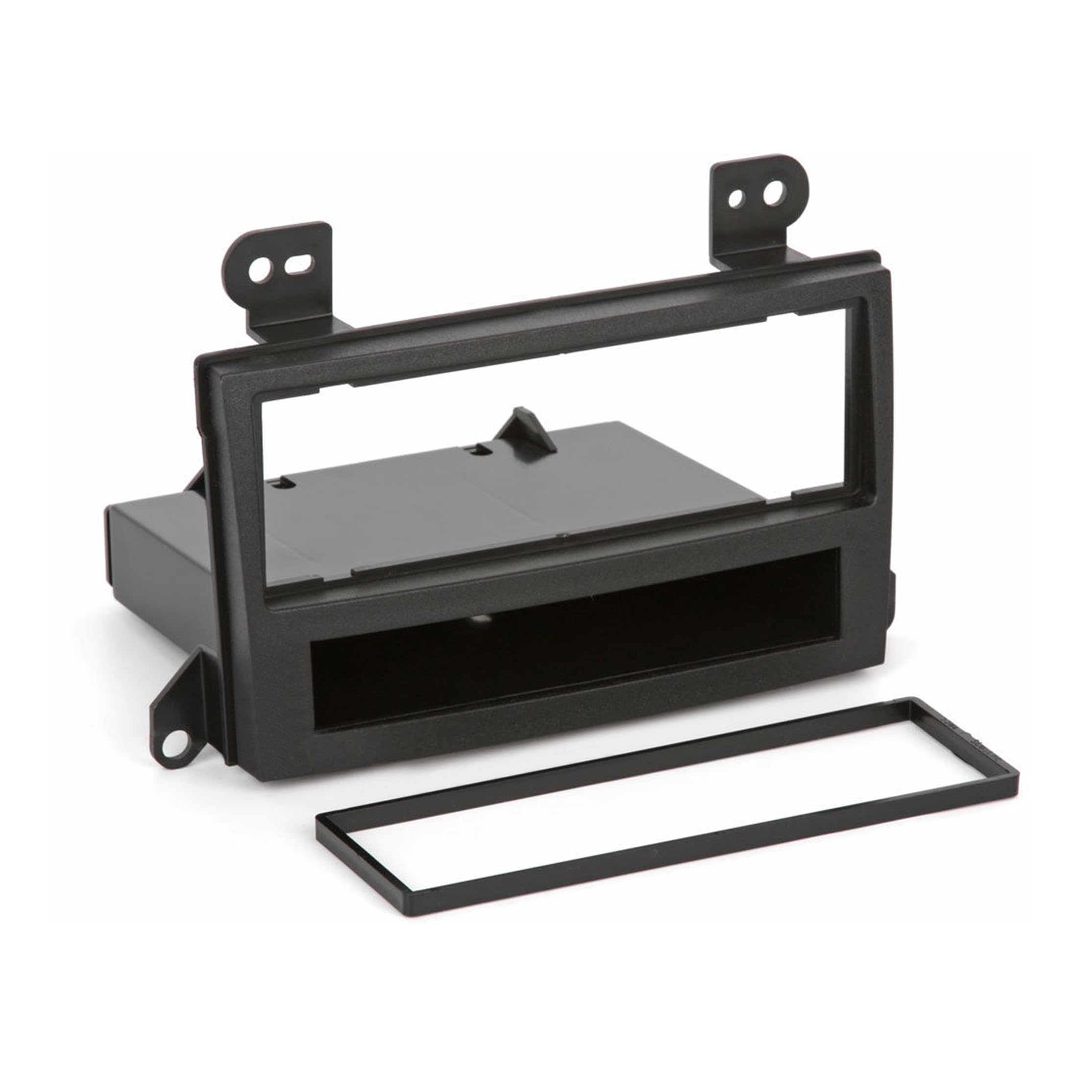 Scosche MA1539B Single DIN Radio Install Dash Kit with Storage Pocket Compatible with Select 2000-07 Mazda MPV Minivan - Aftermarket Car Stereo Installation Kit - Does Not Fit Double DIN Radios