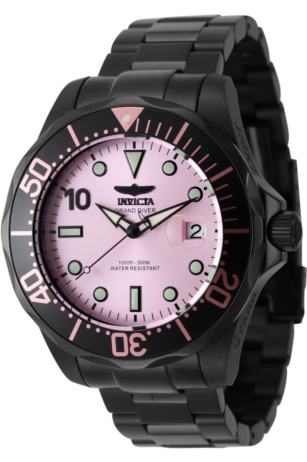 Invicta Pro Diver Automatic Pink Dial Men's Watch 47187