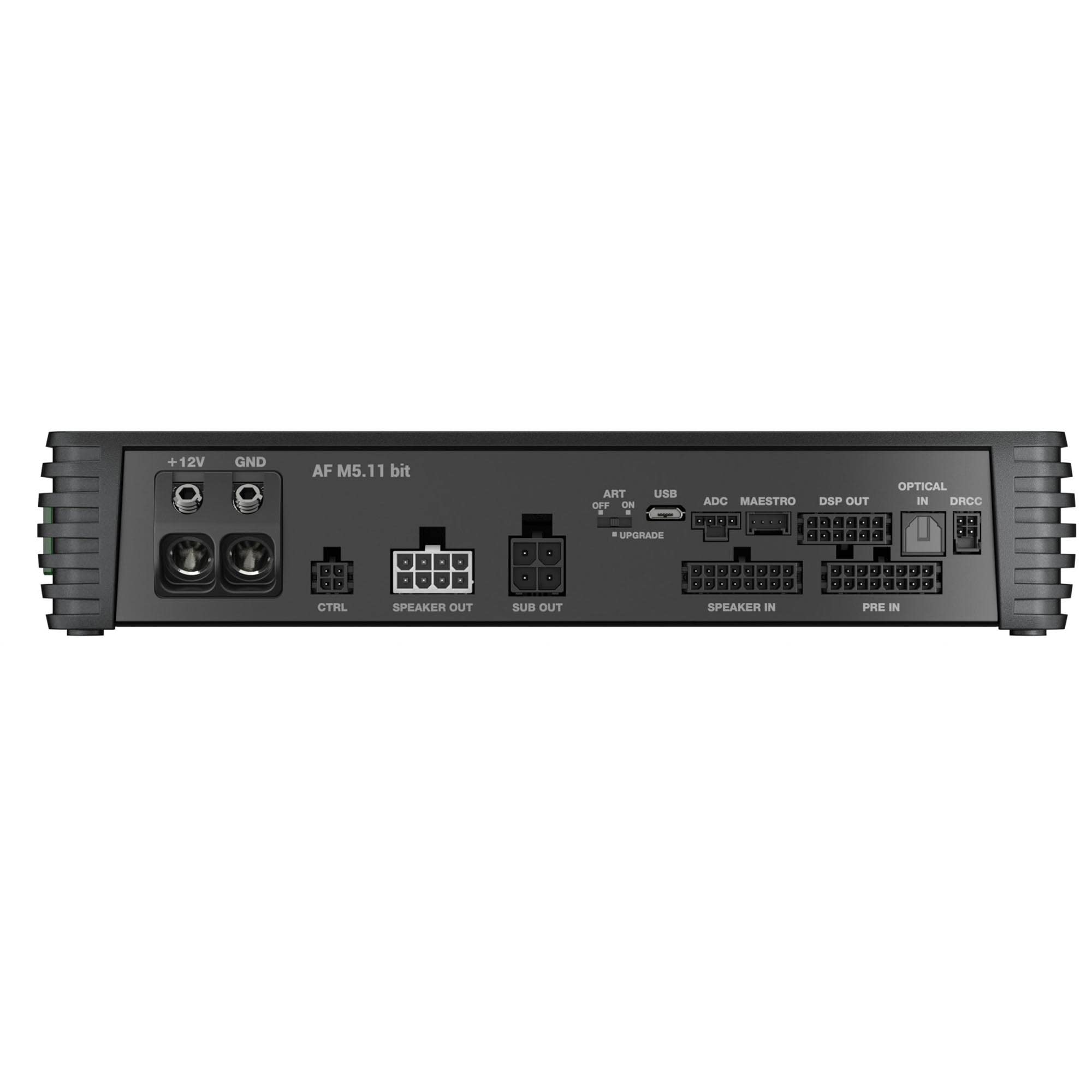 Audison AF-M5.11-bit 1200W 5-Channel Amplifier with DSP, 100W x 4 + 400W at 4-Ohms, 150W x 4 + 600W at 2-Ohms