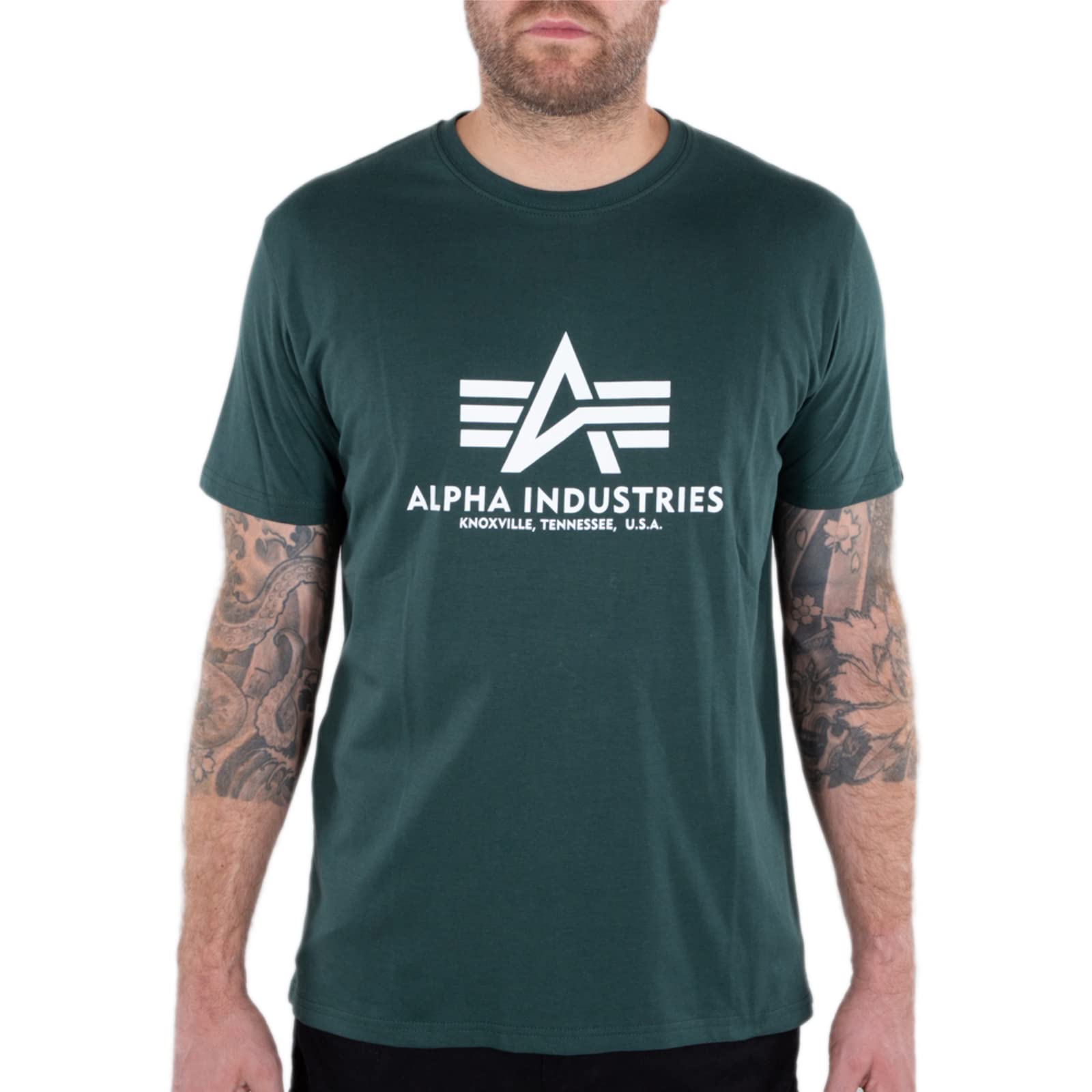 ALPHA INDUSTRIES - Basic Short Ai, T-Shirt Uomo