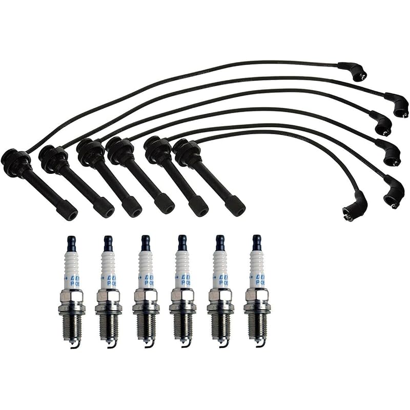 Wire Set 7mm & 6 Double Platinum Spark Plug .044 kit Compatible with Chrysler Dodge V6