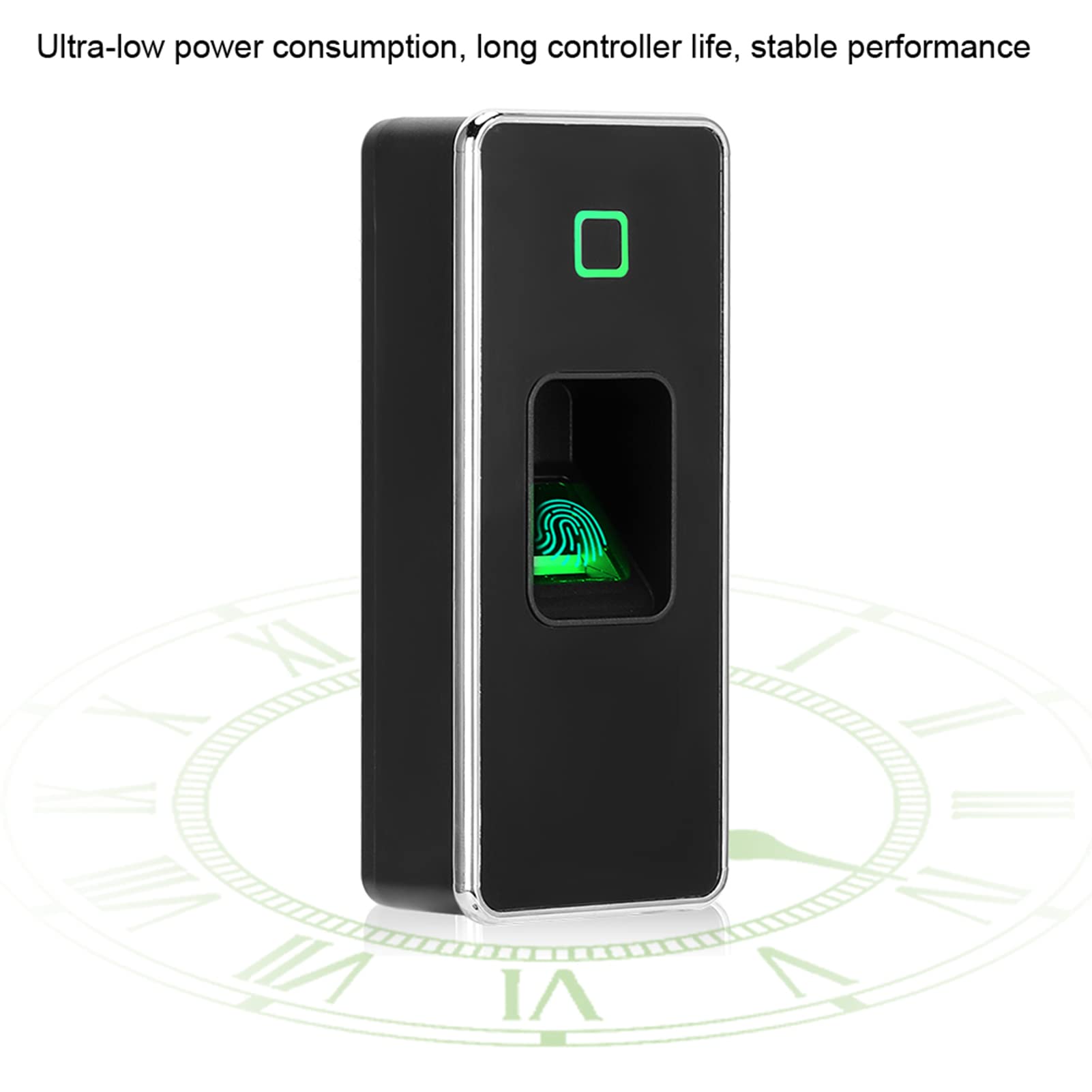 ZJchao Controlador de Acceso, Controlador de Acceso de Metal Lector de Tarjetas de 125 KHZ Huella Digital a Prueba de Agua Control de Lector de Puerta Abridor de Puerta