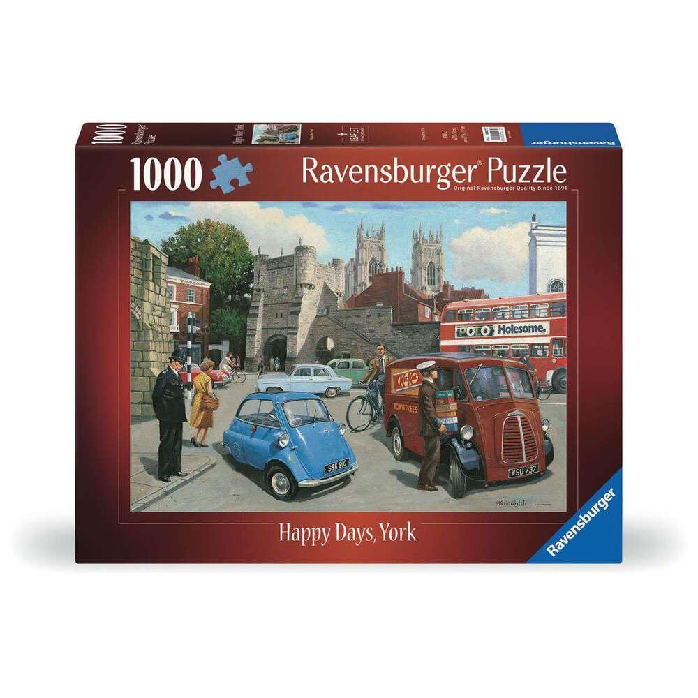 Ravensburger Happy Days York 1000 Piece Jigsaw Puzzles for Adults and Kids Age 12 Years Up, Multicolor