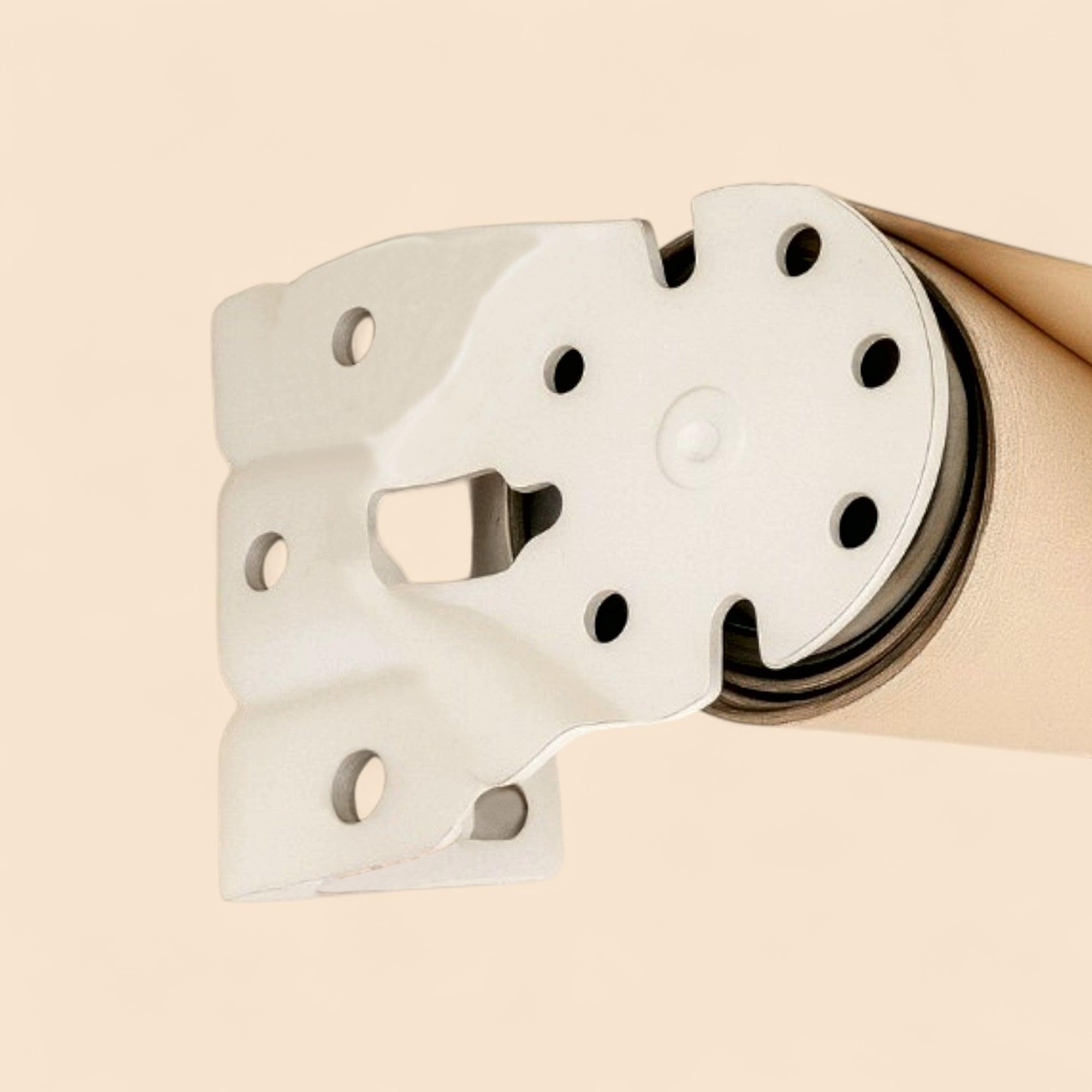 Teletoldo – Juego de 2 Soportes Universales para Toldo | Chapa de Acero Lacado en Blanco | Recambio Profesional para Fijación a Pared o Techo | Resistencia Exterior
