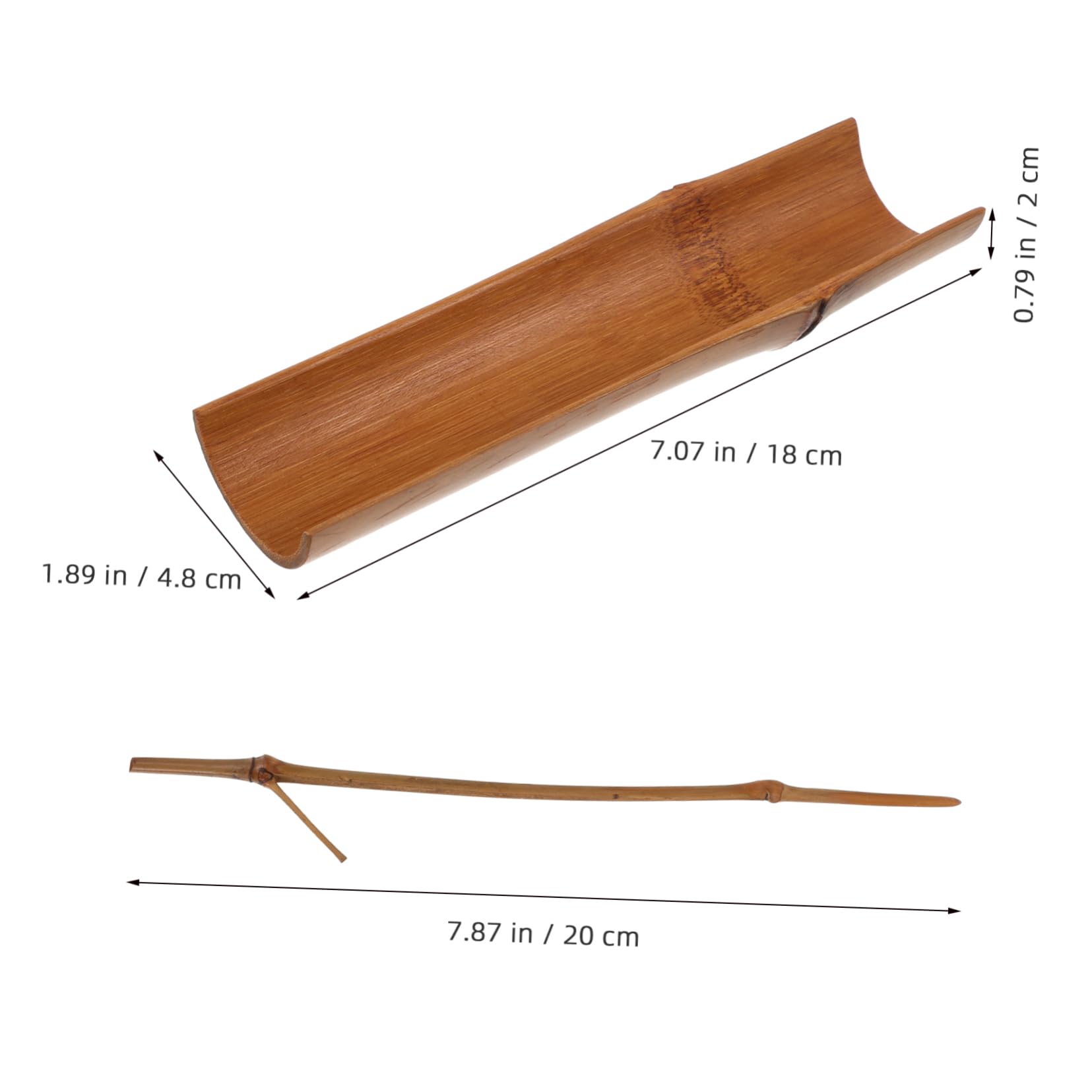 STOBAZA 2pcs Bamboo Tea Needle Scoop Set Chinese Tea Tools Gongfu Utensils Loose Leaf Strainer Spoon