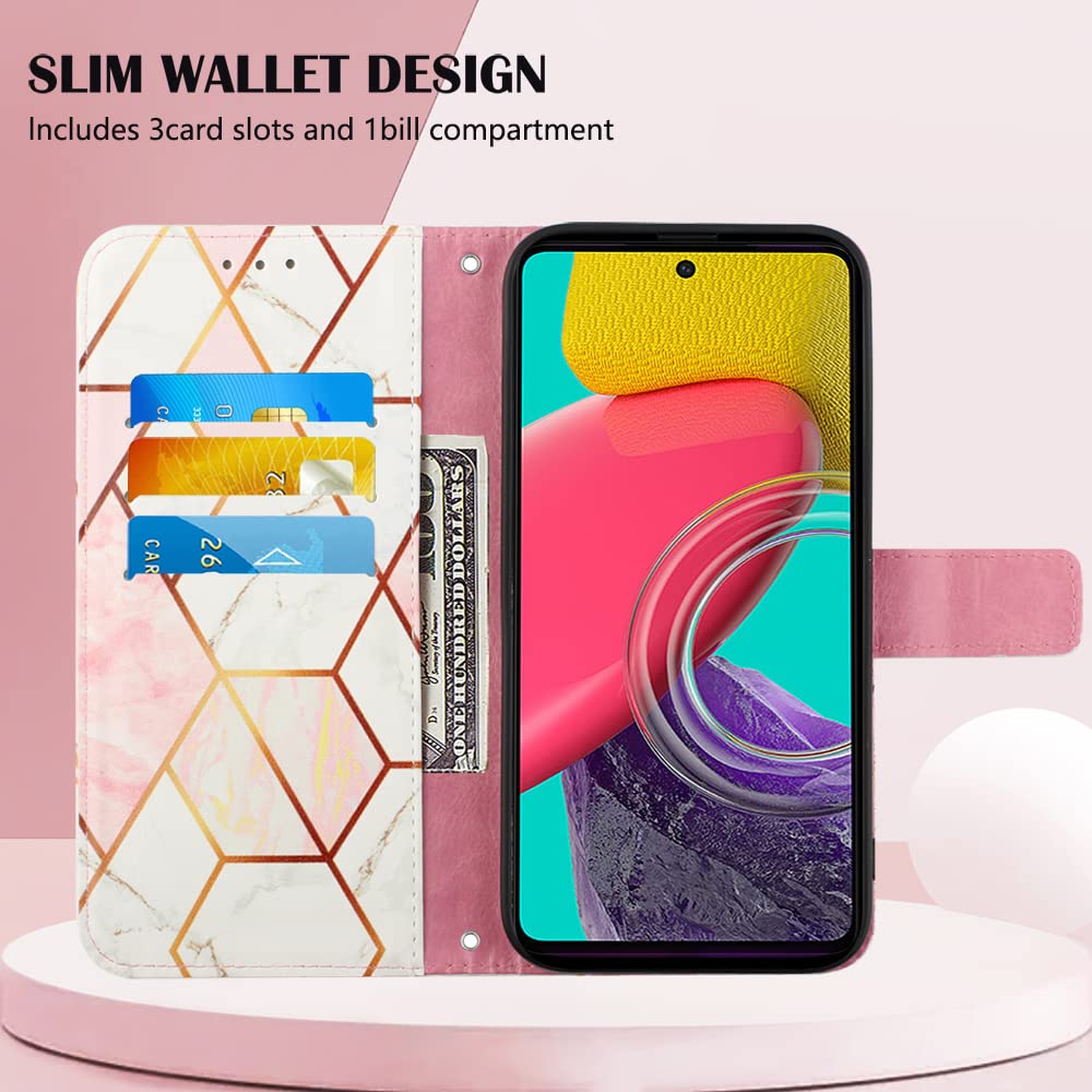 Wuhaizher for Blackview Wave 6C Case Marble Shockproof Leather Flip Folio Book Wallet Cases with Card Holder Stand Magnetic Silicone Bumper Phone Cover for Blackview Wave 6C - Image 3