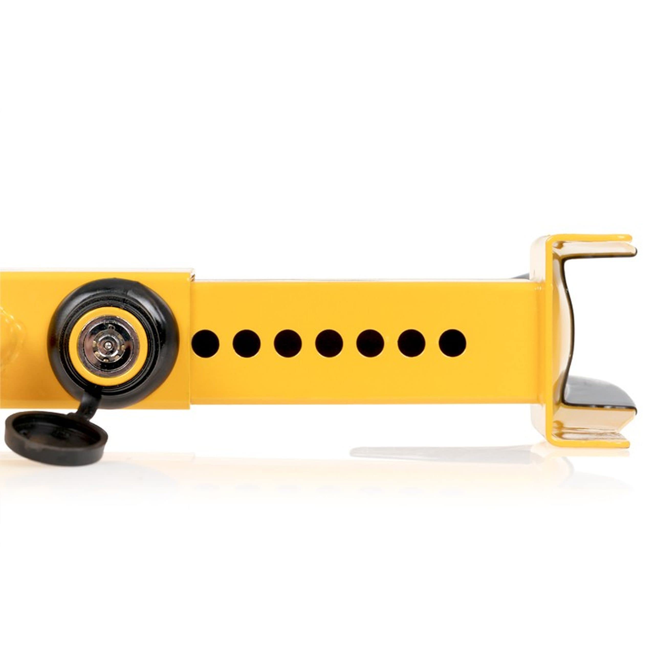 Sabot de roue extensible pour Ducato Crafter autocaravane camping-car robuste avec protection antivol 2 clés Alca Allemagne A306000 Jaune