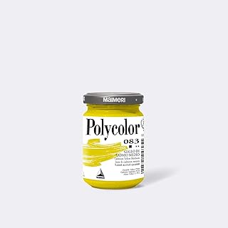 Maimeri POLYCOLOR - Pintura de vinilo (140 ml), color amarillo cadmio medio