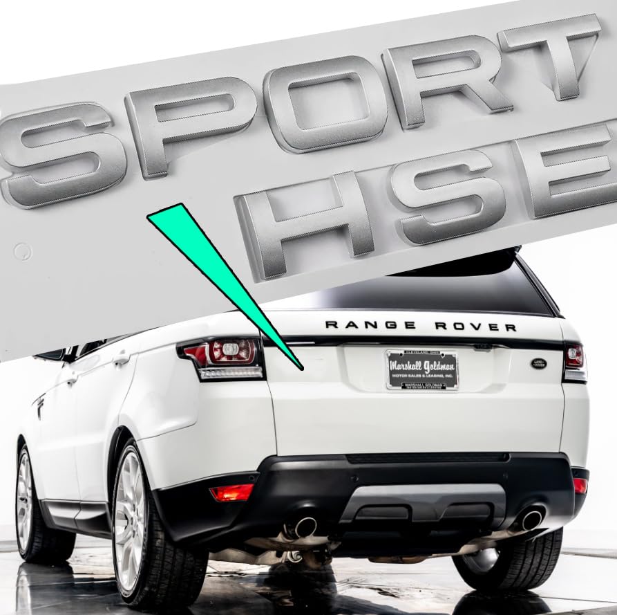 Range Rover Metal Emblems Land Rover Emblem 3pc 3D Silver Sport Supercharged Badges Emblems With ...