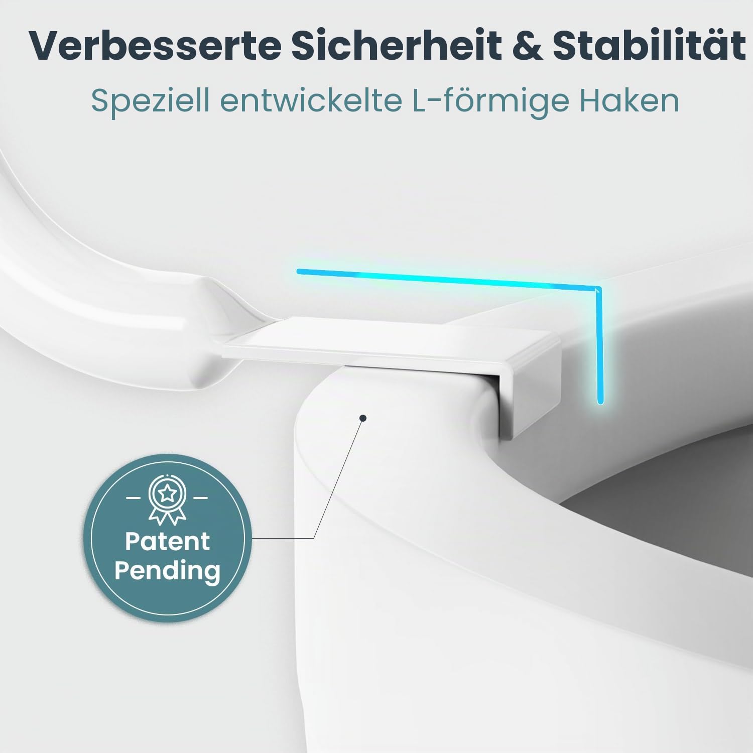 PELEGON WC-Sicherheitsschienen (113,4 kg) – Verstellbare Sicherheitsschienen, Toilettenstange für Senioren, WC-Sitz mit Griffen