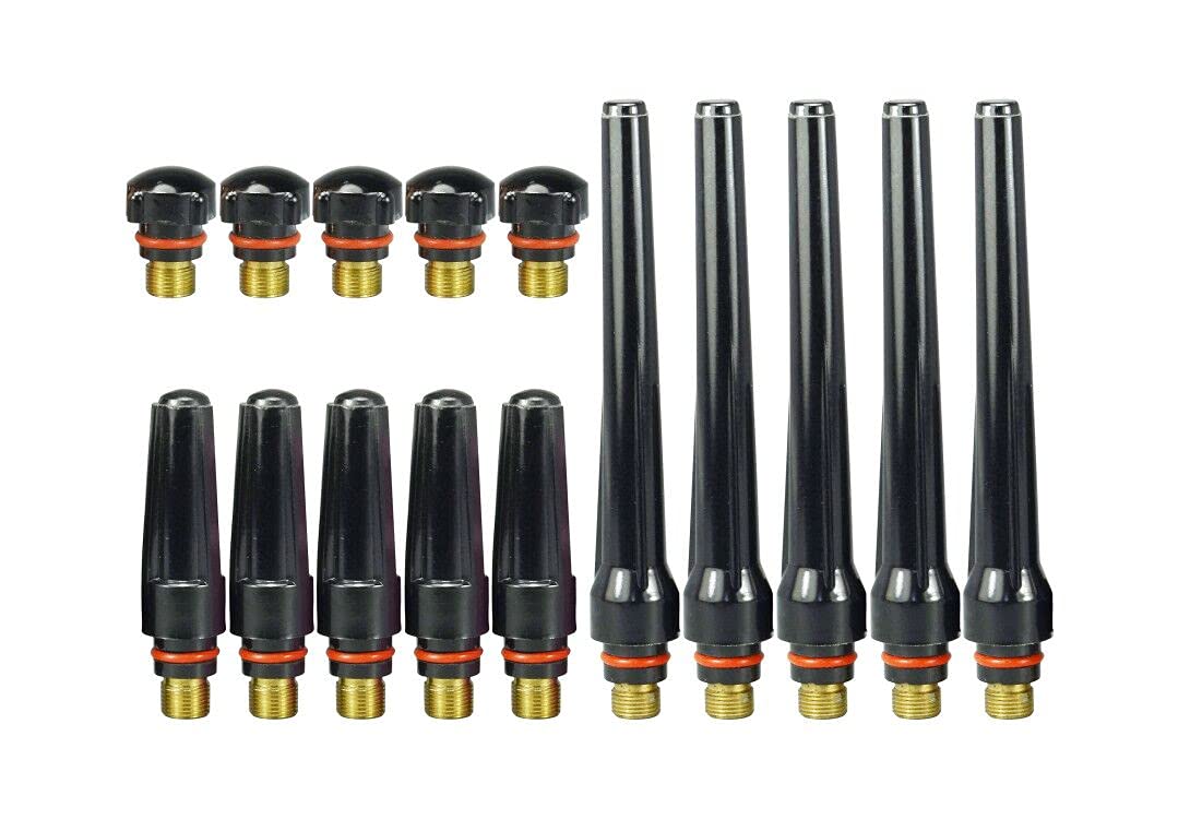 RIVERWELD TIG Back Cap 57Y02 57Y03 57Y04 Fit QQ300 PTA DB SR WP 17 18 26 TIG Welding Torch 15pcs