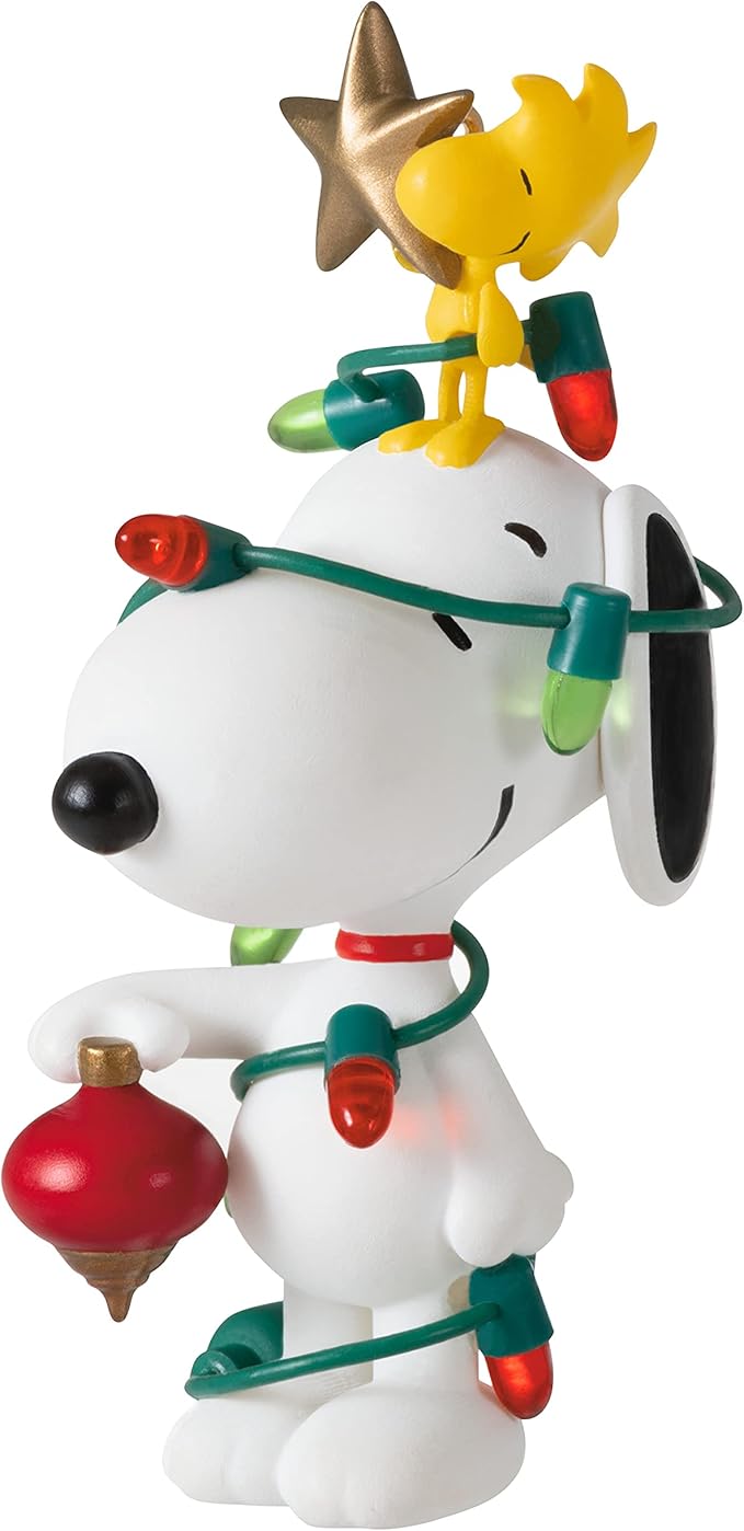 Peanuts spotlight on snoopy bell ringer snoopy 2022 hallmark keepsake christmas ornament
