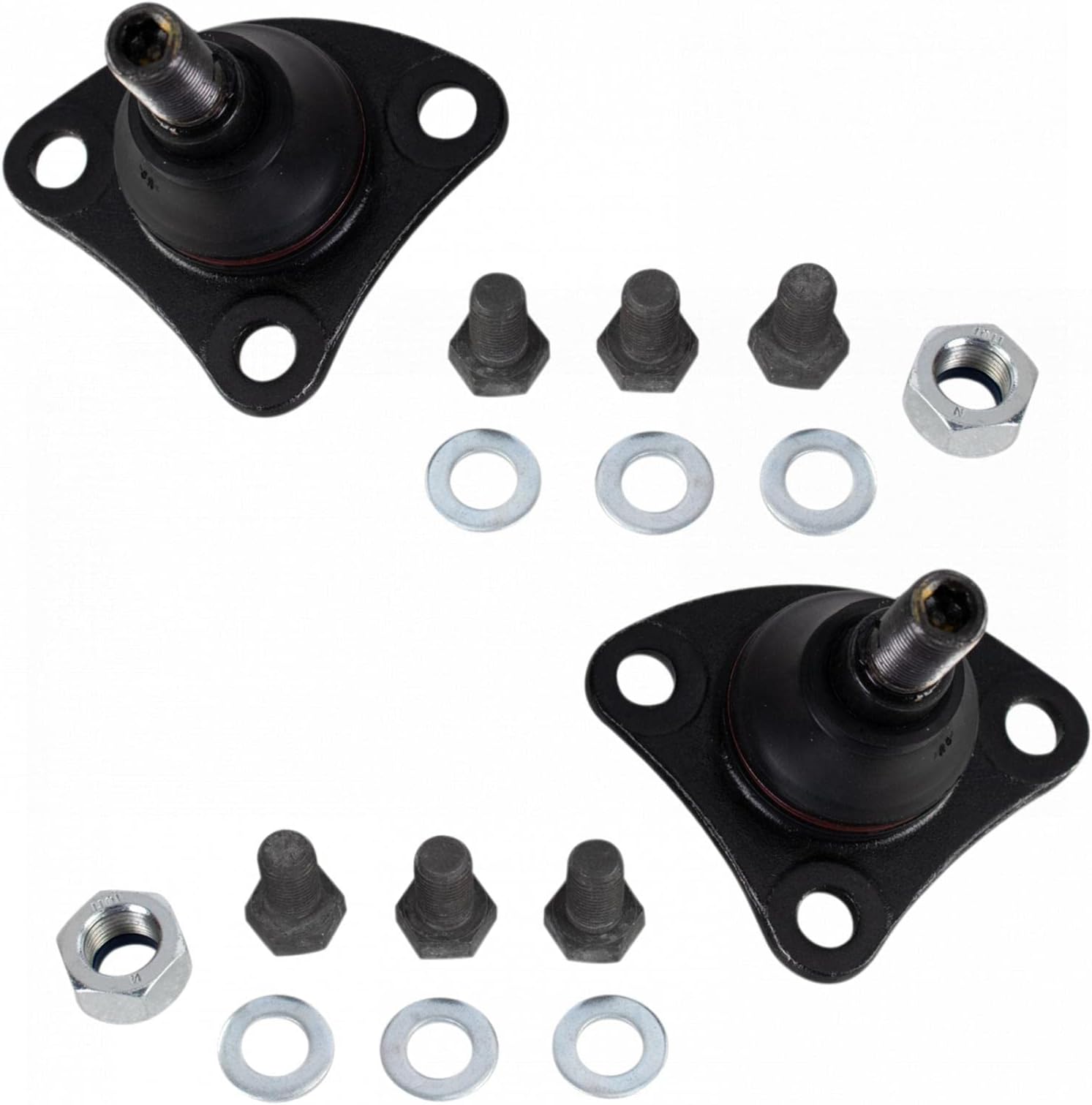 TRQ Front Lower Ball Joint Set Compatible with 2014-2022 Ram ProMaster 1500 ProMaster 2500 ProMaster 3500