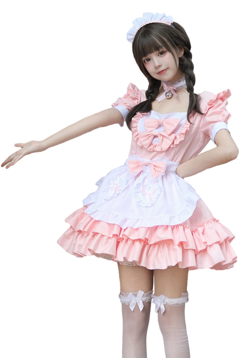 【値下げ！！レア❣️】CANDY FRUIT ピンクメイド服 フリル付き Amazon.co.jp: [SHOLIND] 萌え萌え チェック柄 メイド 服セット 喫茶店