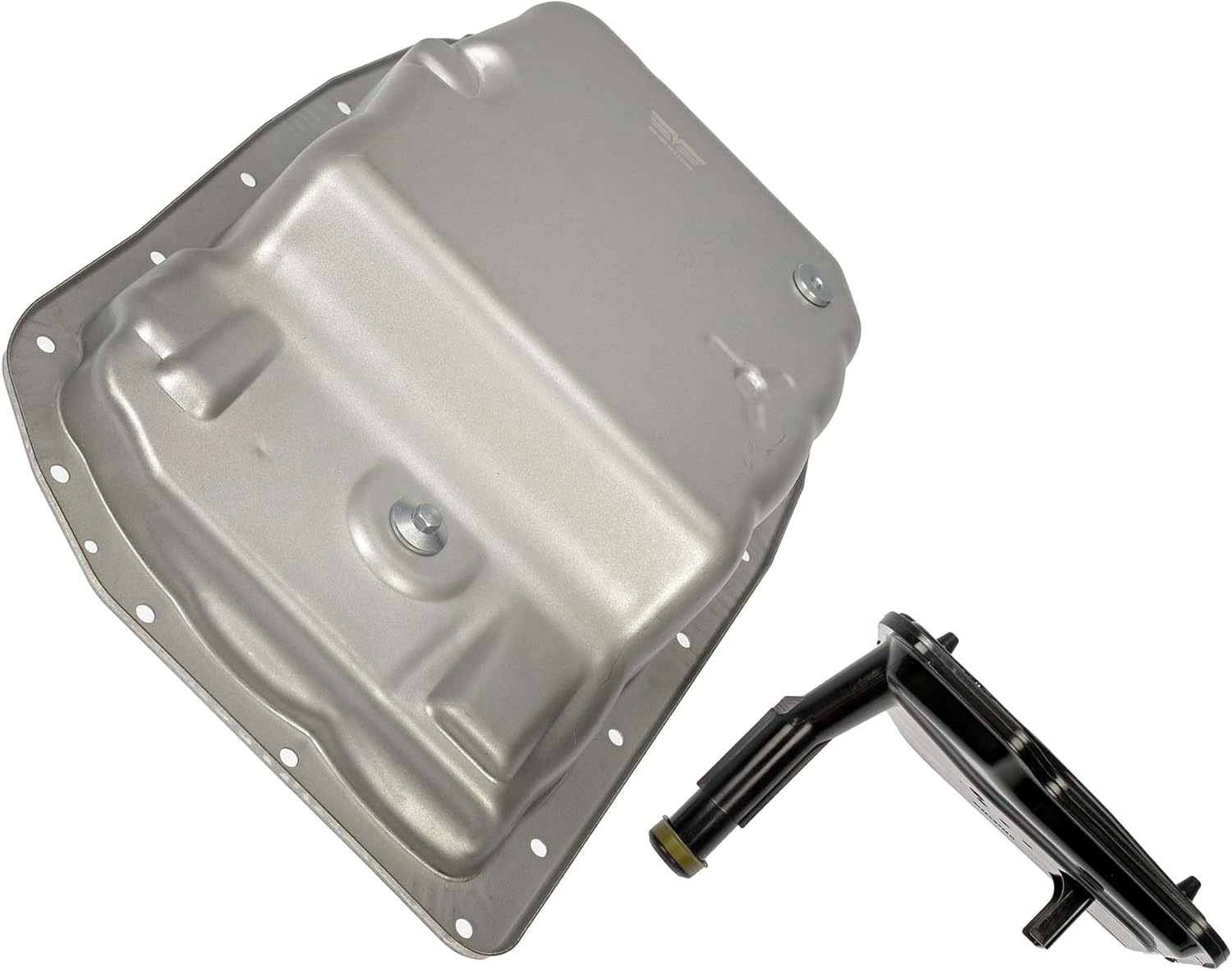 APDTY 163766 Automatic Transmission Oil Pan w/Drain Plug & Filter; 6L80 6-Speed