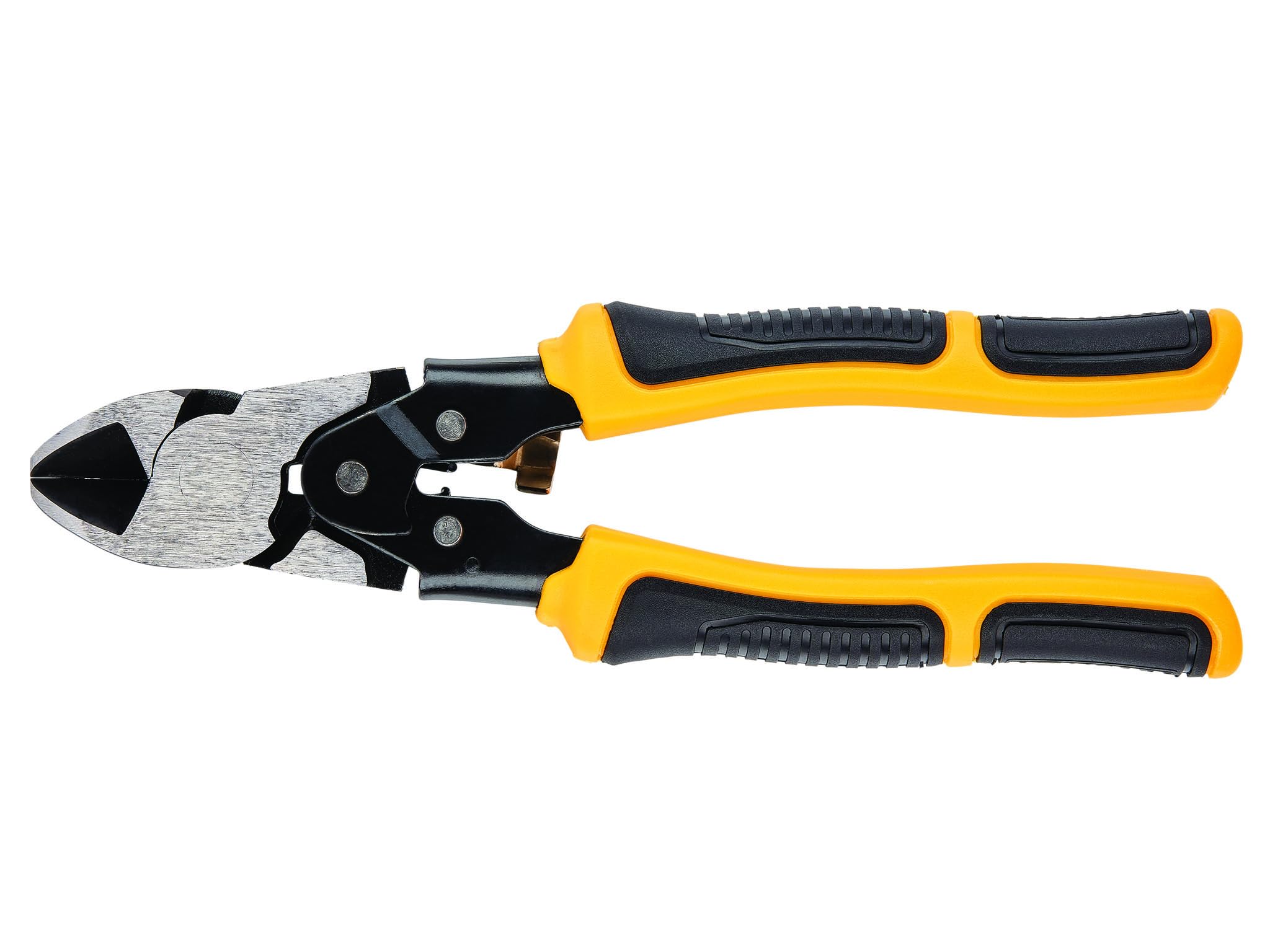 Dewalt Compound Action Diagonal Pliers 190mm,The Compound Action Design Allows for 70% More Cutting Power Over Standard Cutting Pliers
