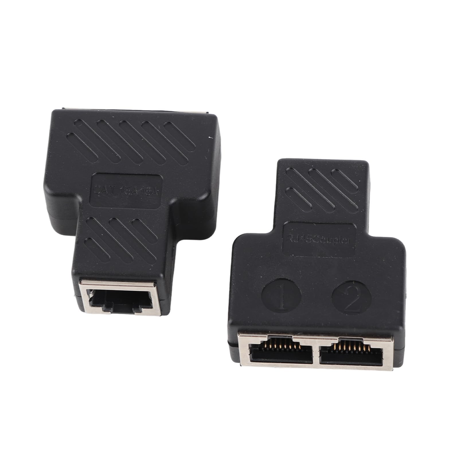 YOUTHINK 3.5MM Male Network RJ45 Splitter Sturdy POE Distributor for Long Distance Transmission, 2PCS Splitter for Shielding Interference, Ideal for Home and Office Use