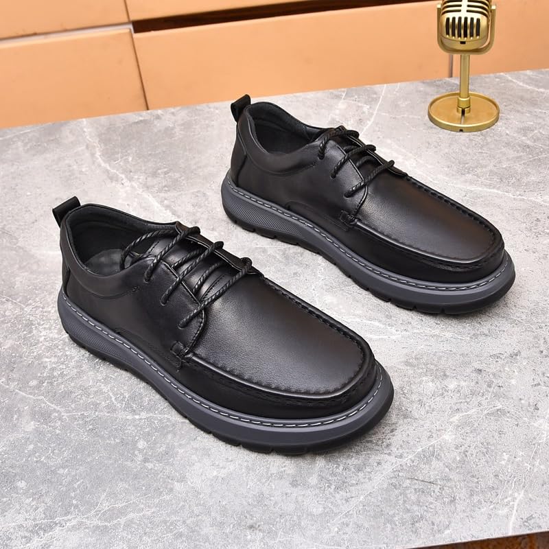 Men's Dress Shoes Genuine Leather Business Brogue Handmade Formal Oxfords Shoe for Men Casual Work Office Business4