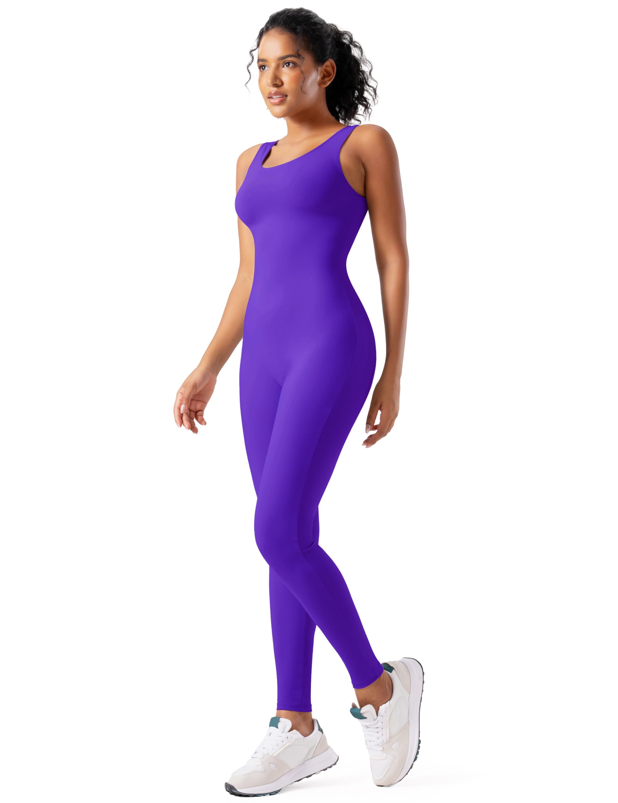 speerise Sleeveless Bodycon Jumpsuit Tank Unitard Tummy Control Bodysuit