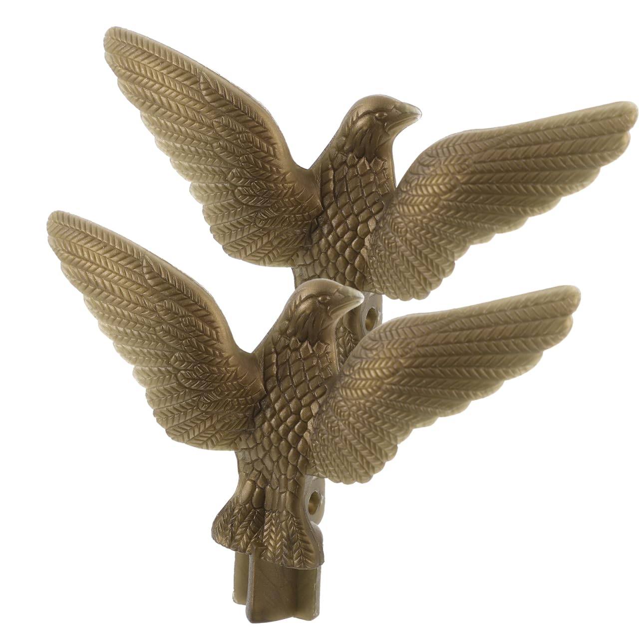 BESPORTBLE 2Pcs Eagle Shape Flagpole Top Ornament Outdoor Flag Pole Finial Decoration for Garden Flag Accessories Durable Plastic 4.33X2.56X0.75In